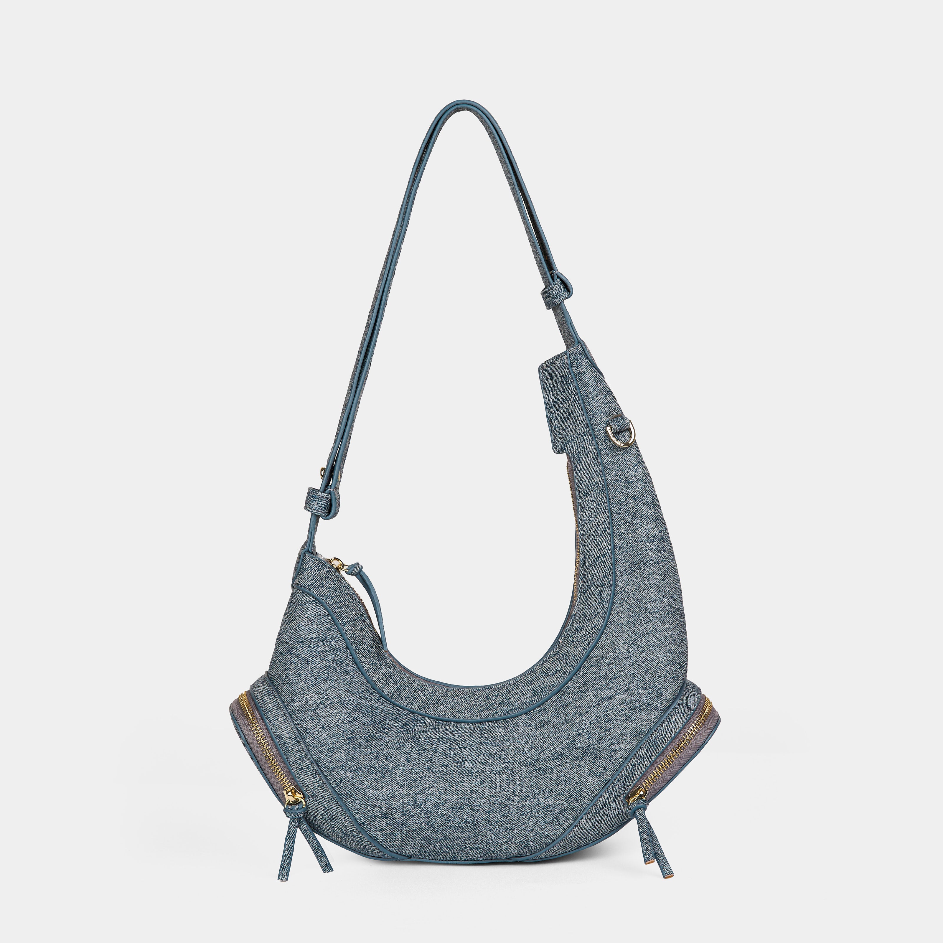 Bag CRESCENT MOON in Denim
