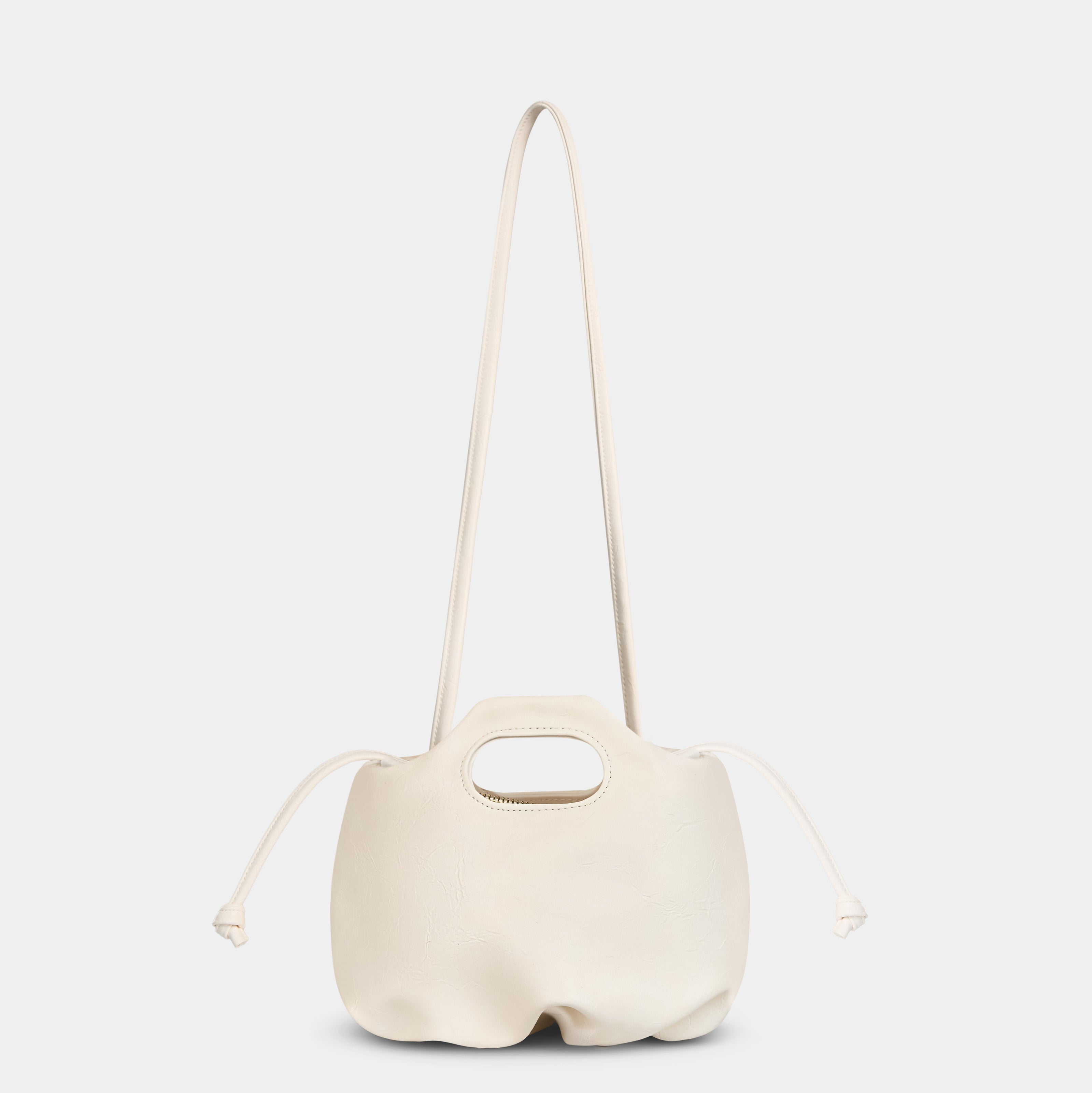 Bag Mini Flower Cream White with texture