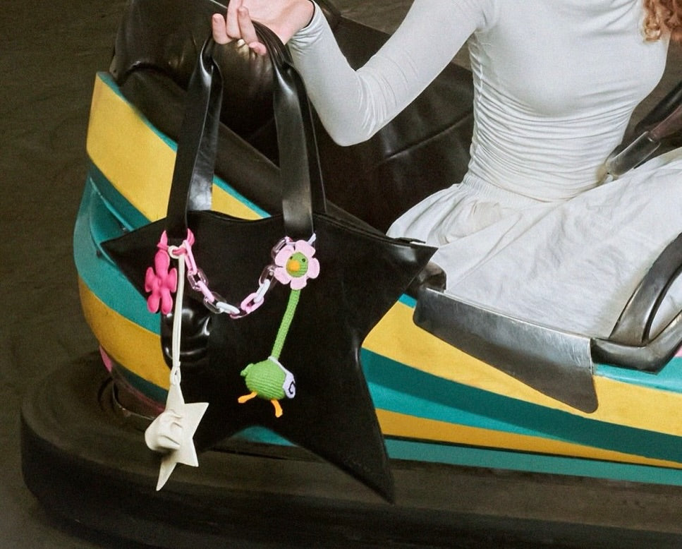 Bag Zigzag Star in White Cream