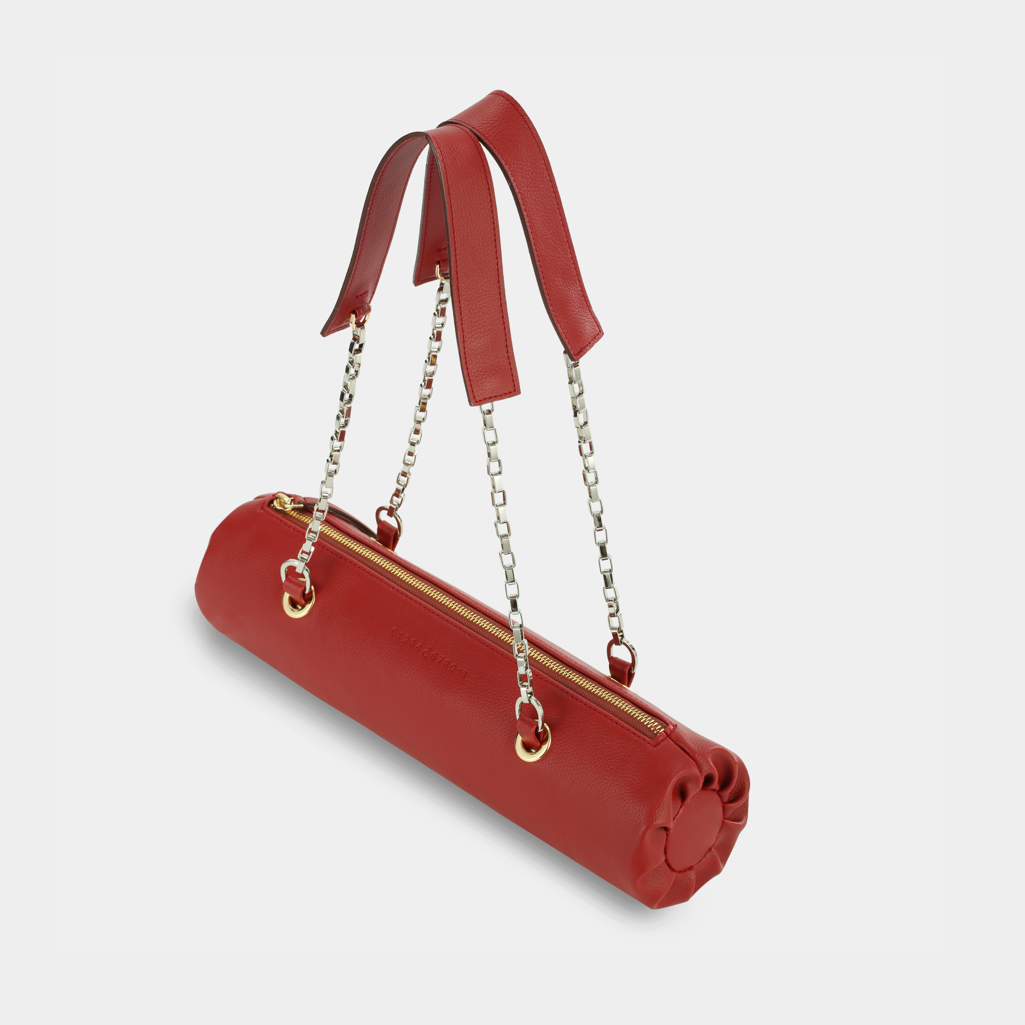 Bag Flower Log Long size in Red
