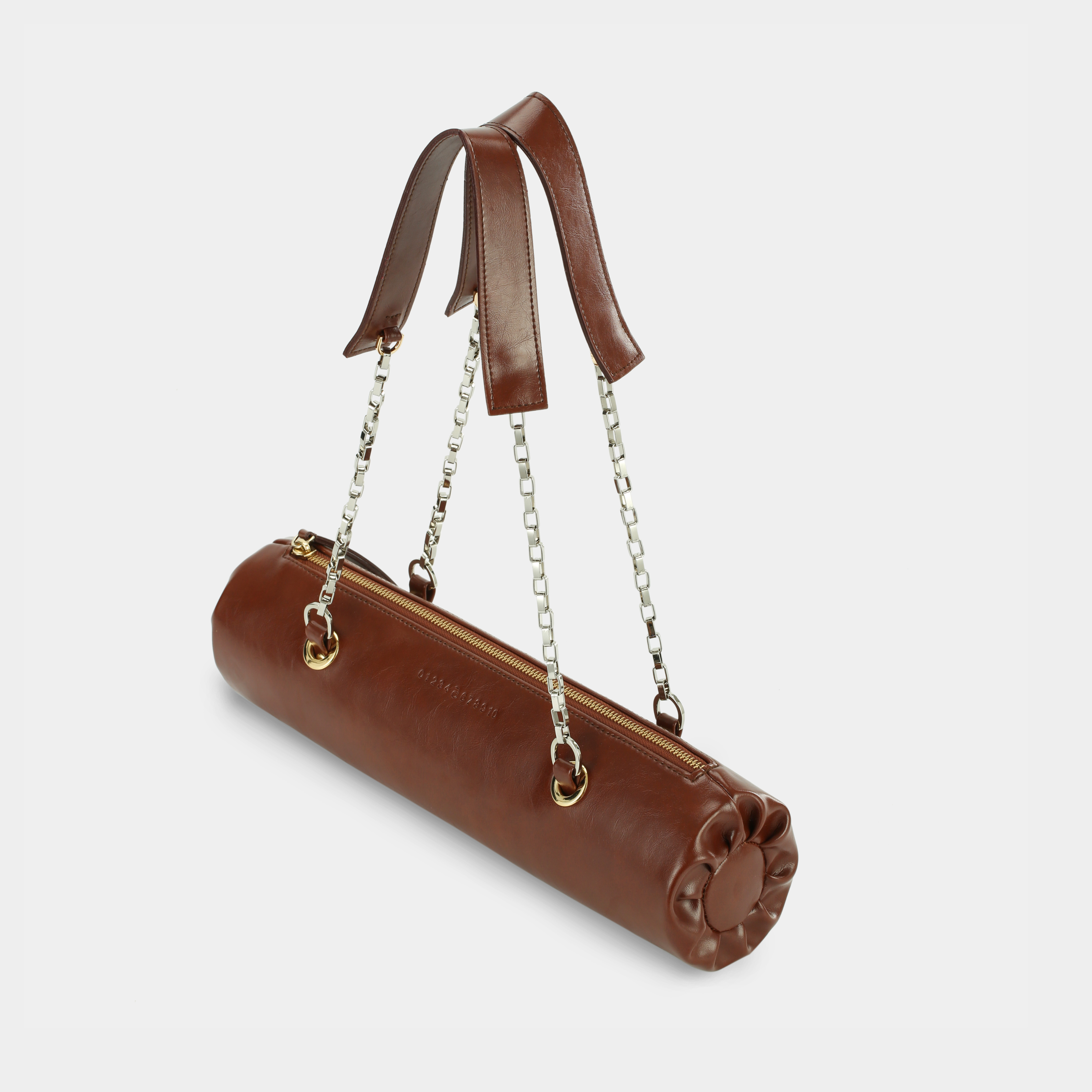 Bag Flower Log Long size in Dark Brown