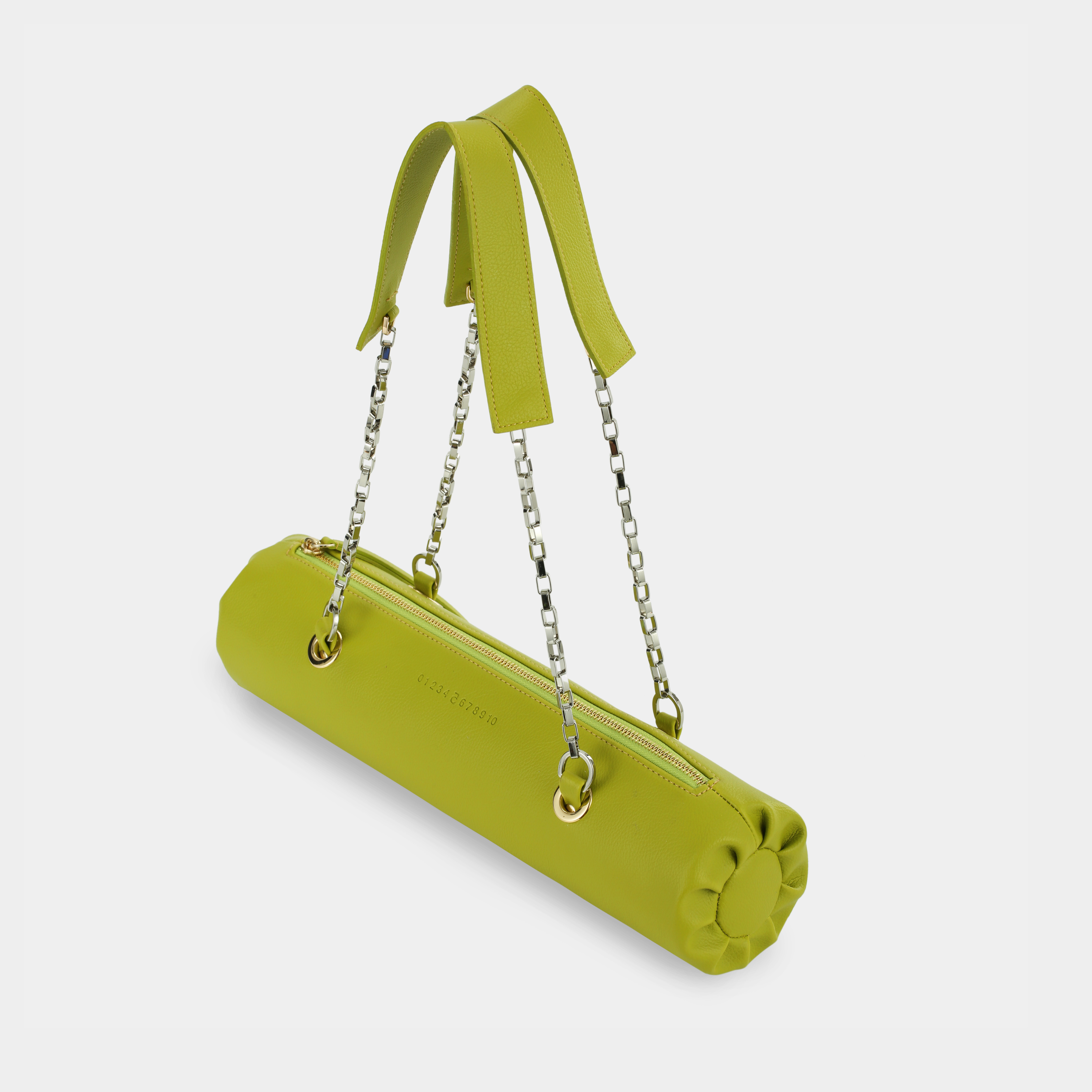Bag Flower Log Long size in Avocado Green
