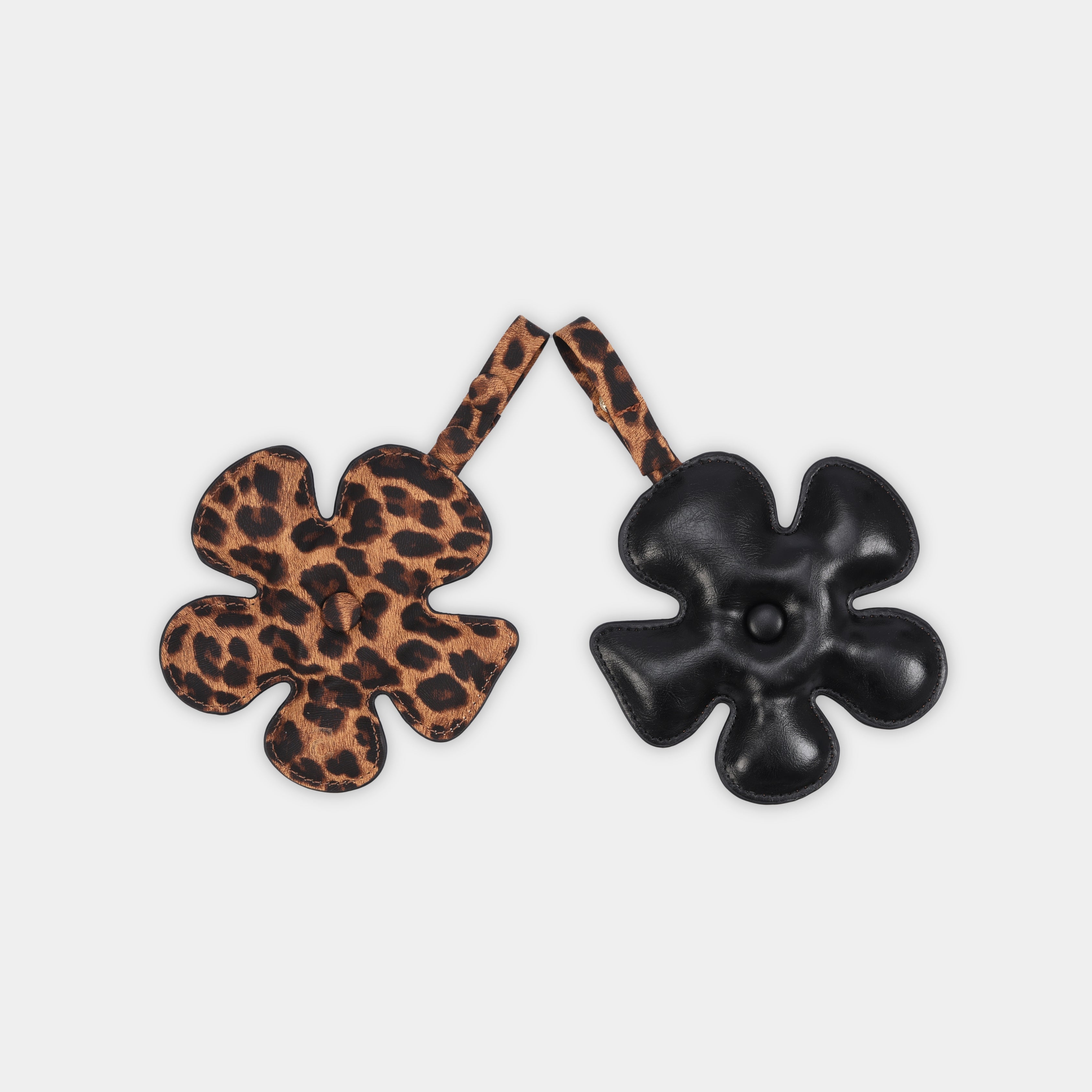 Phụ kiện Hoa cánh quạt size nhỏ (S) màu Da beo x Đen