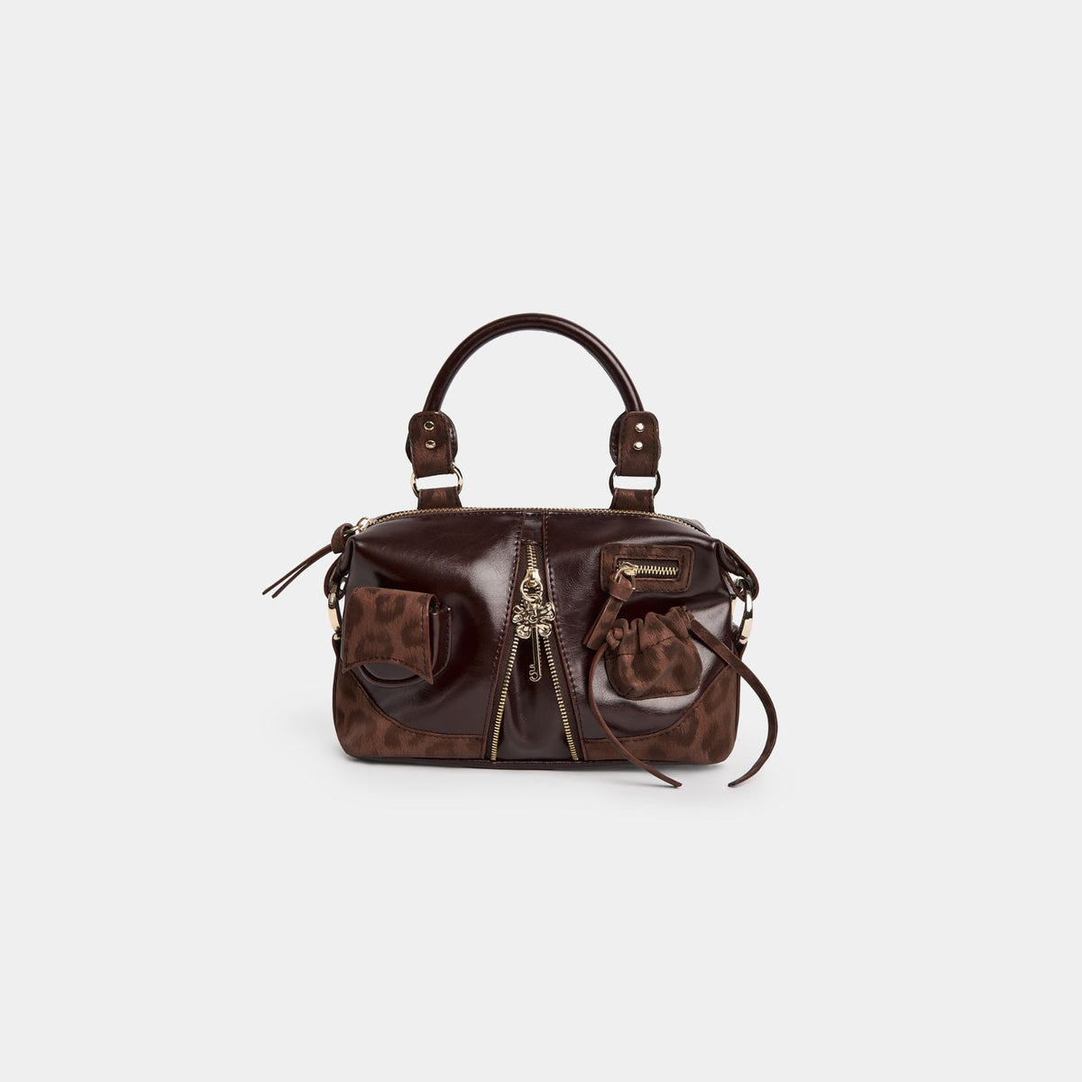 Bag Mini Y2K POCKET Brown Choco x Brown Leopard