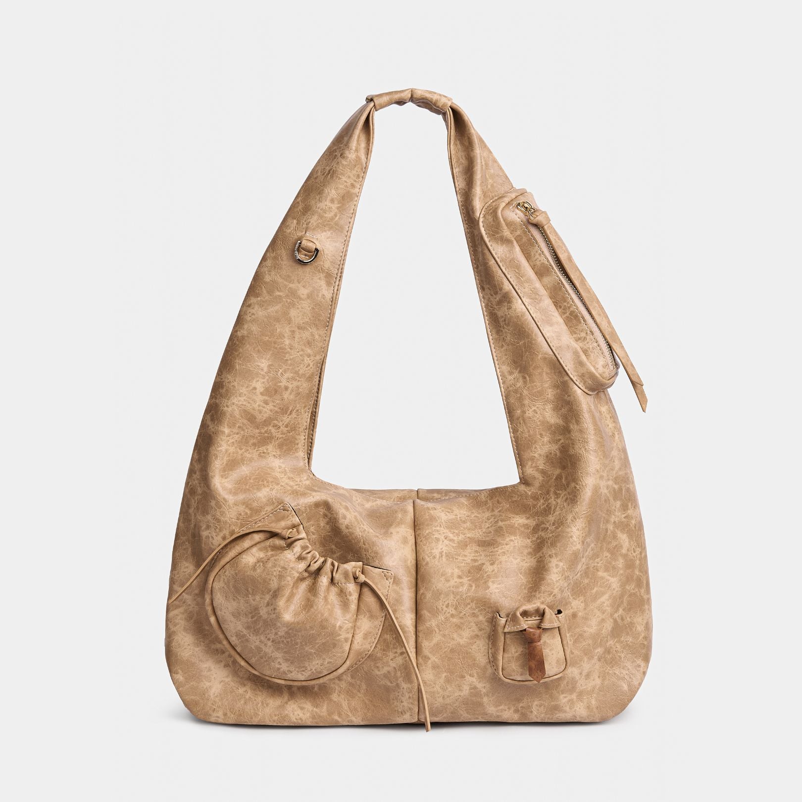 Bag C2-Pocket Hobo Tie Sand Beige (L)