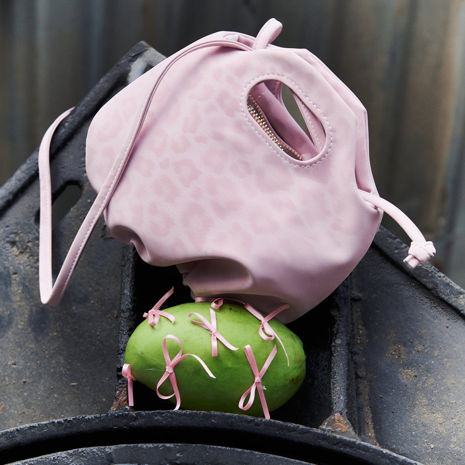 Bag Mini Flower Pink Leopard