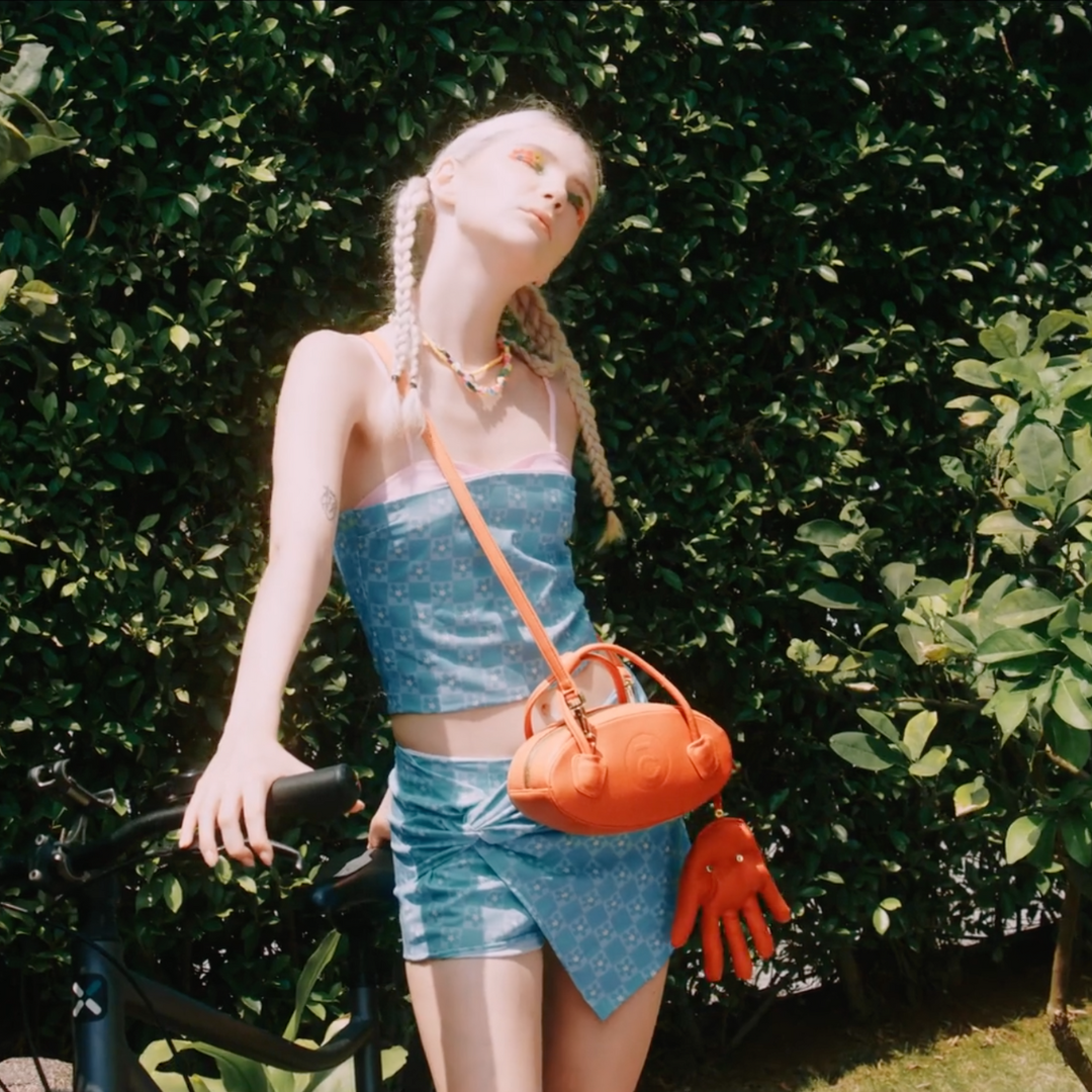 Butter blue EGG handbag
