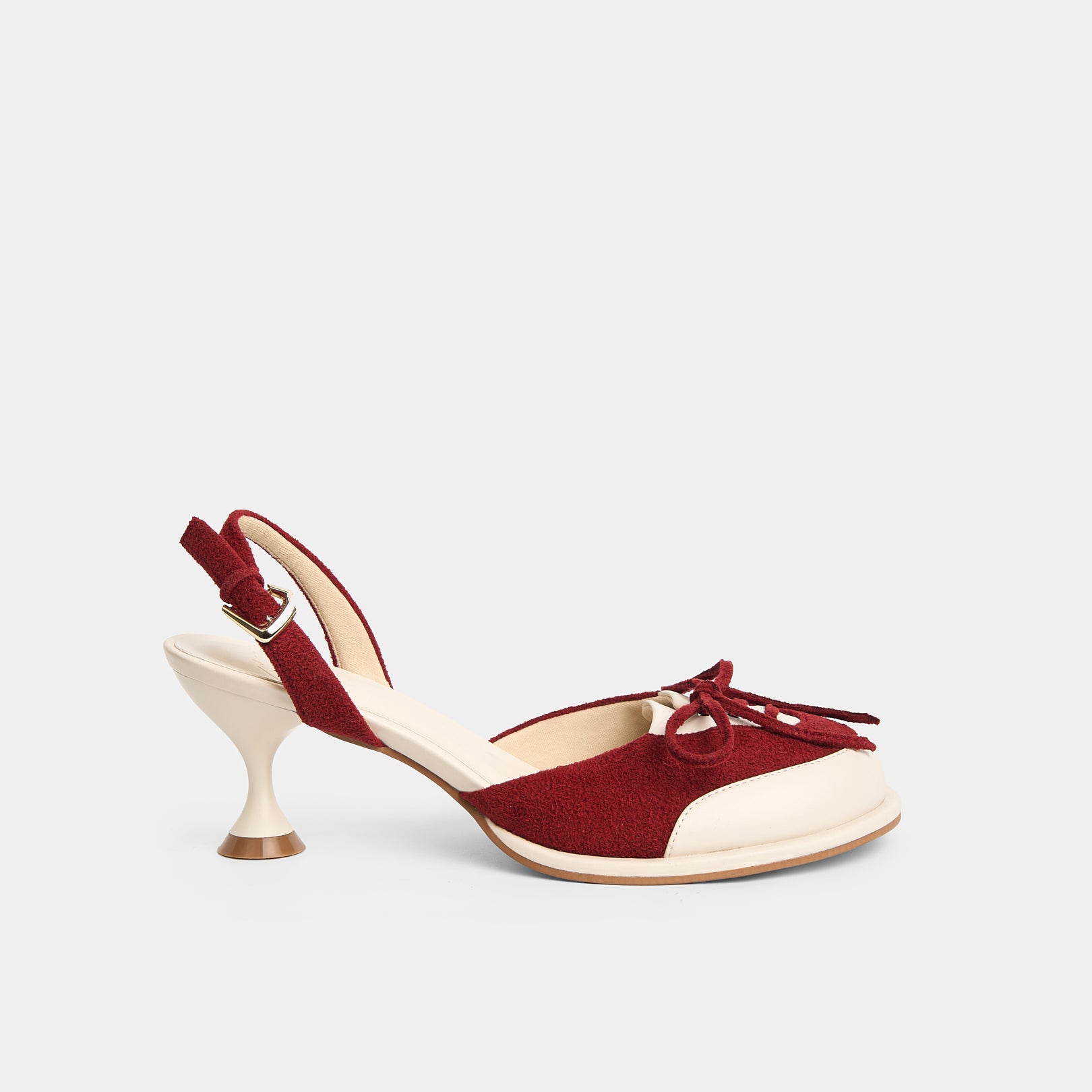 Giày BUBBLE 70 SLINGBACK PUMPS màu Trắng x Đỏ
