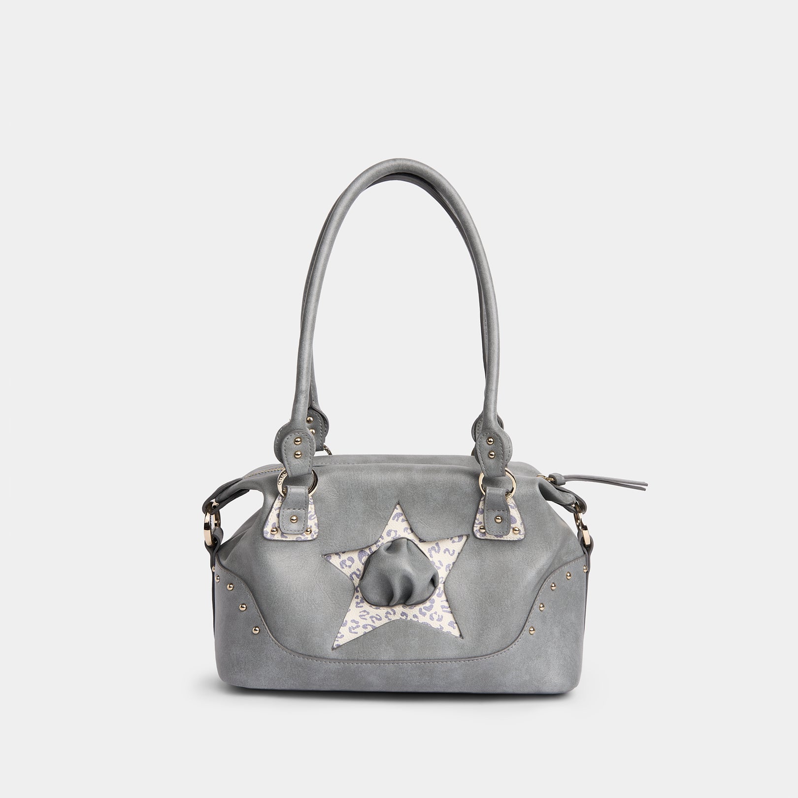 Túi xách Y2K STAR màu Xanh xi măng x Da beo C5