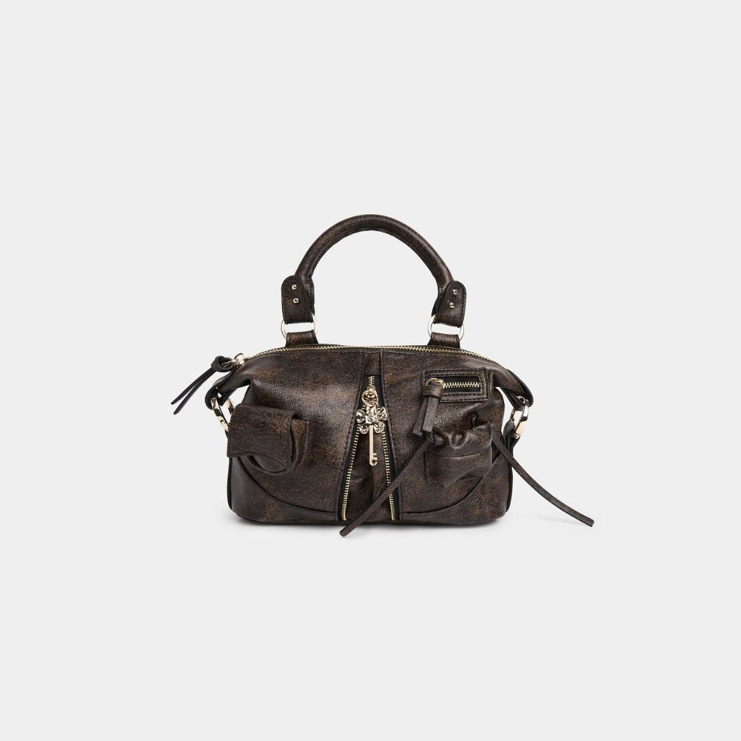 Túi xách Mini Y2K POCKET màu Nâu Đen Đốm