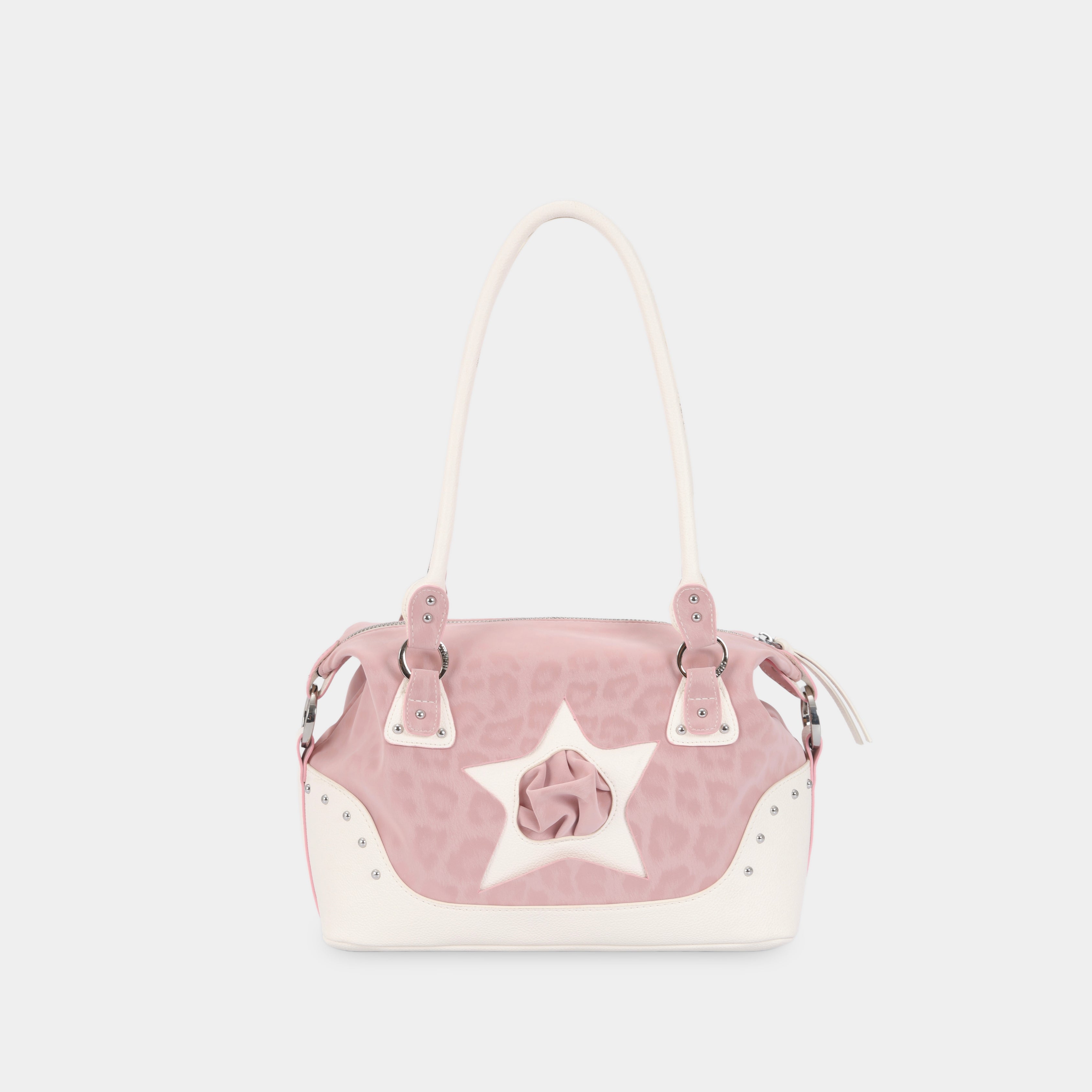 Bag Y2K STAR Pink Leopard x White Grain (SIL)