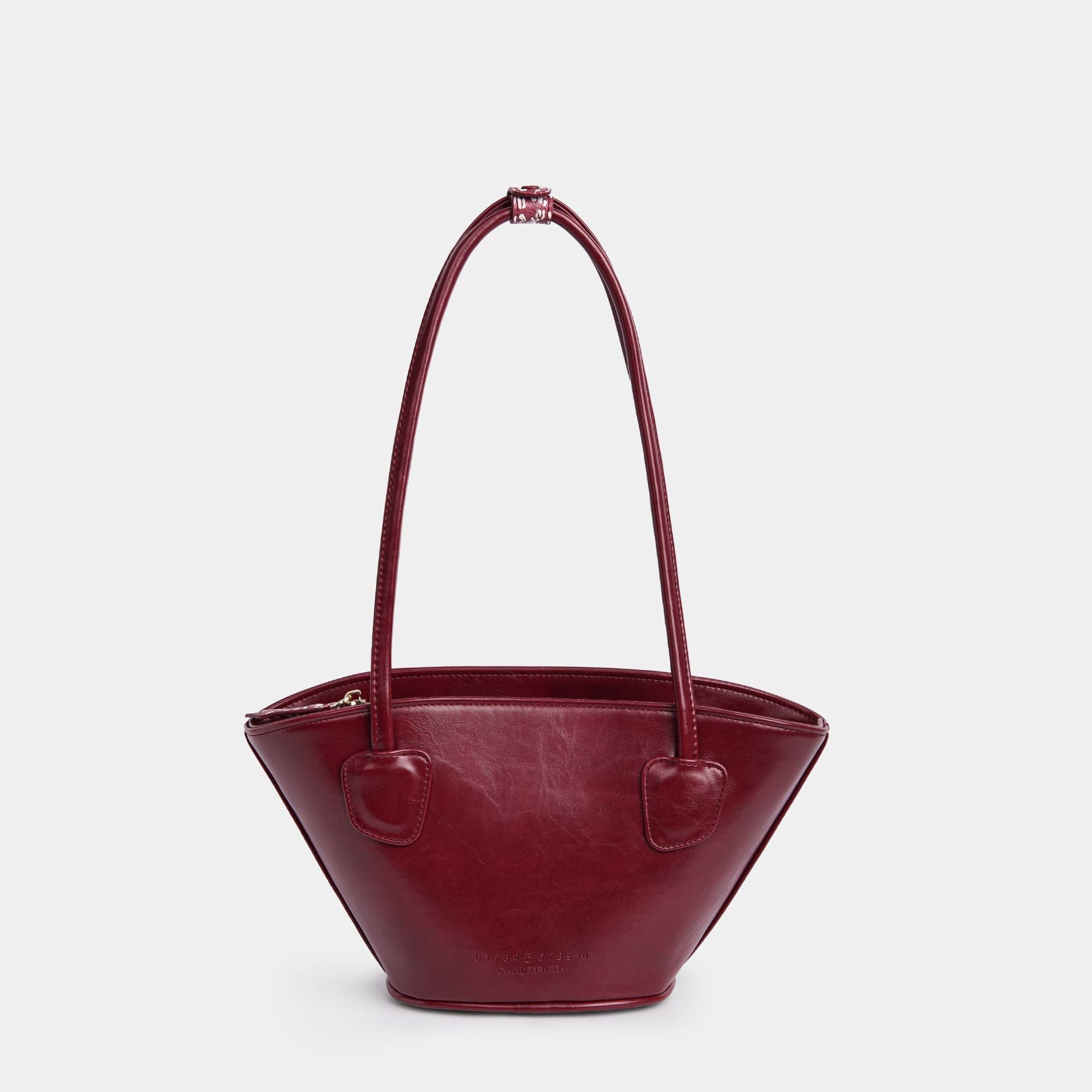 Túi xách HASO Basket màu Đỏ đô họa tiết