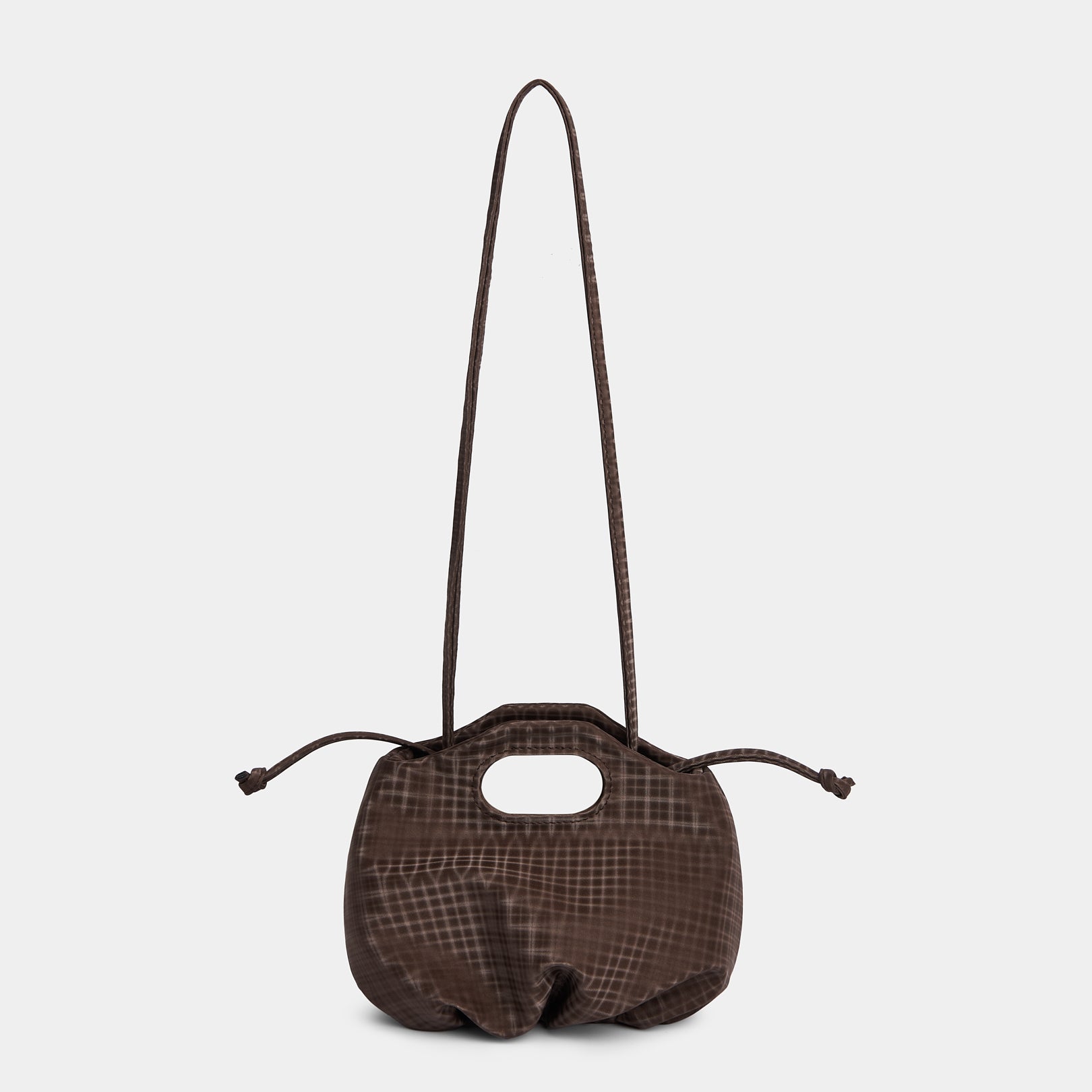 Túi xách MINI FLOWER màu Nâu Caro