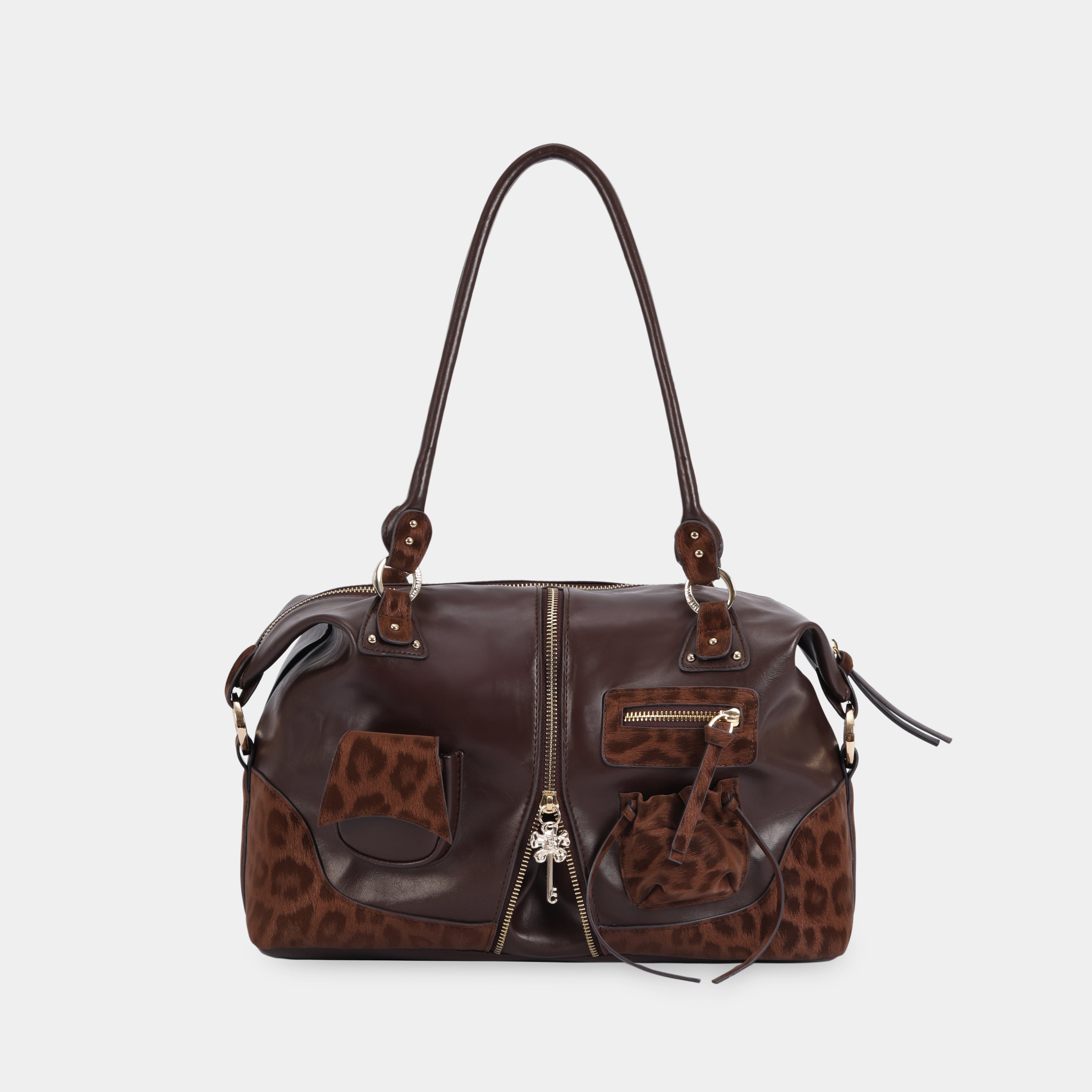 Bag Y2K POCKET Brown Choco x Brown Leopard