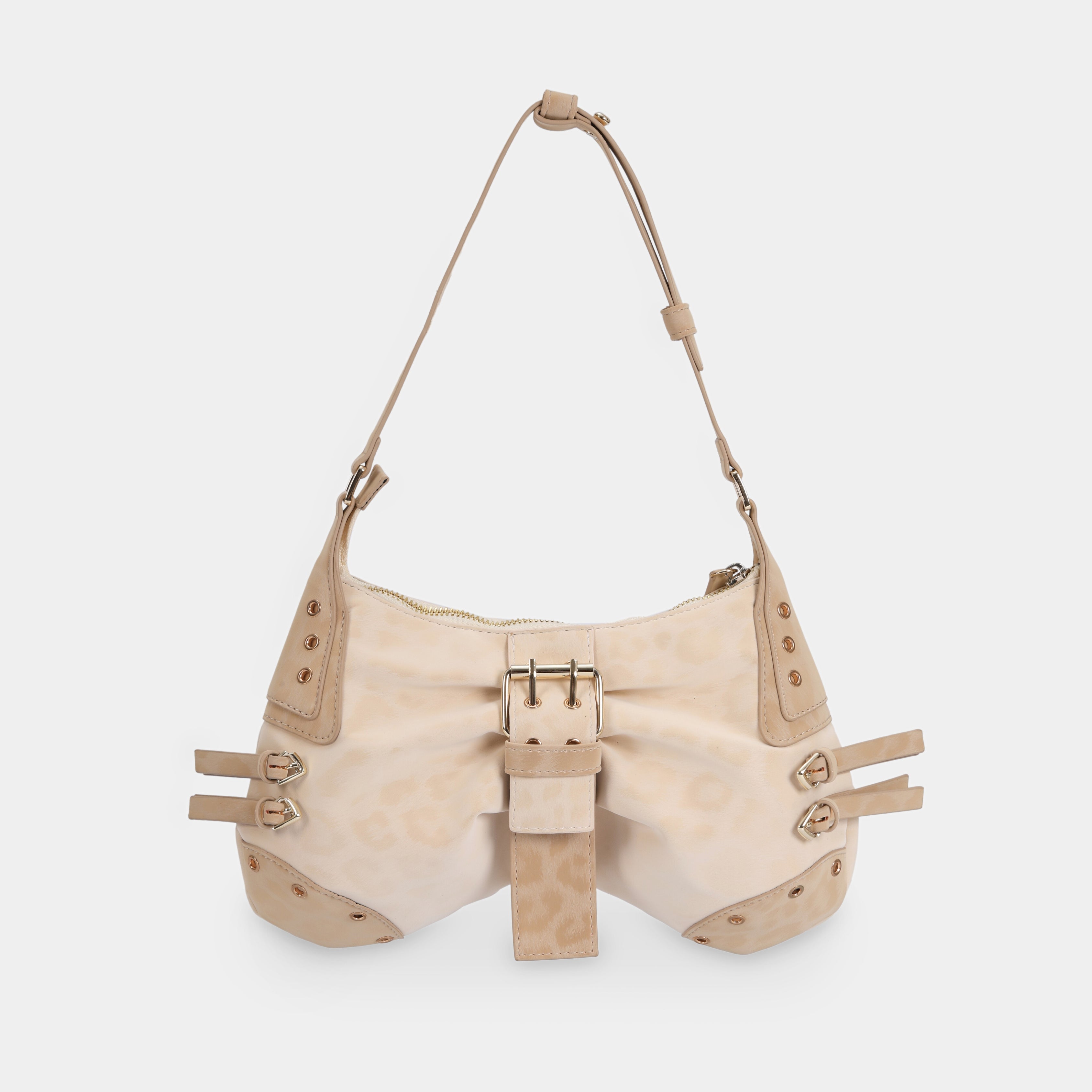 Túi xách BUTTERFLY màu Da beo Be sáng x Da beo Apricot