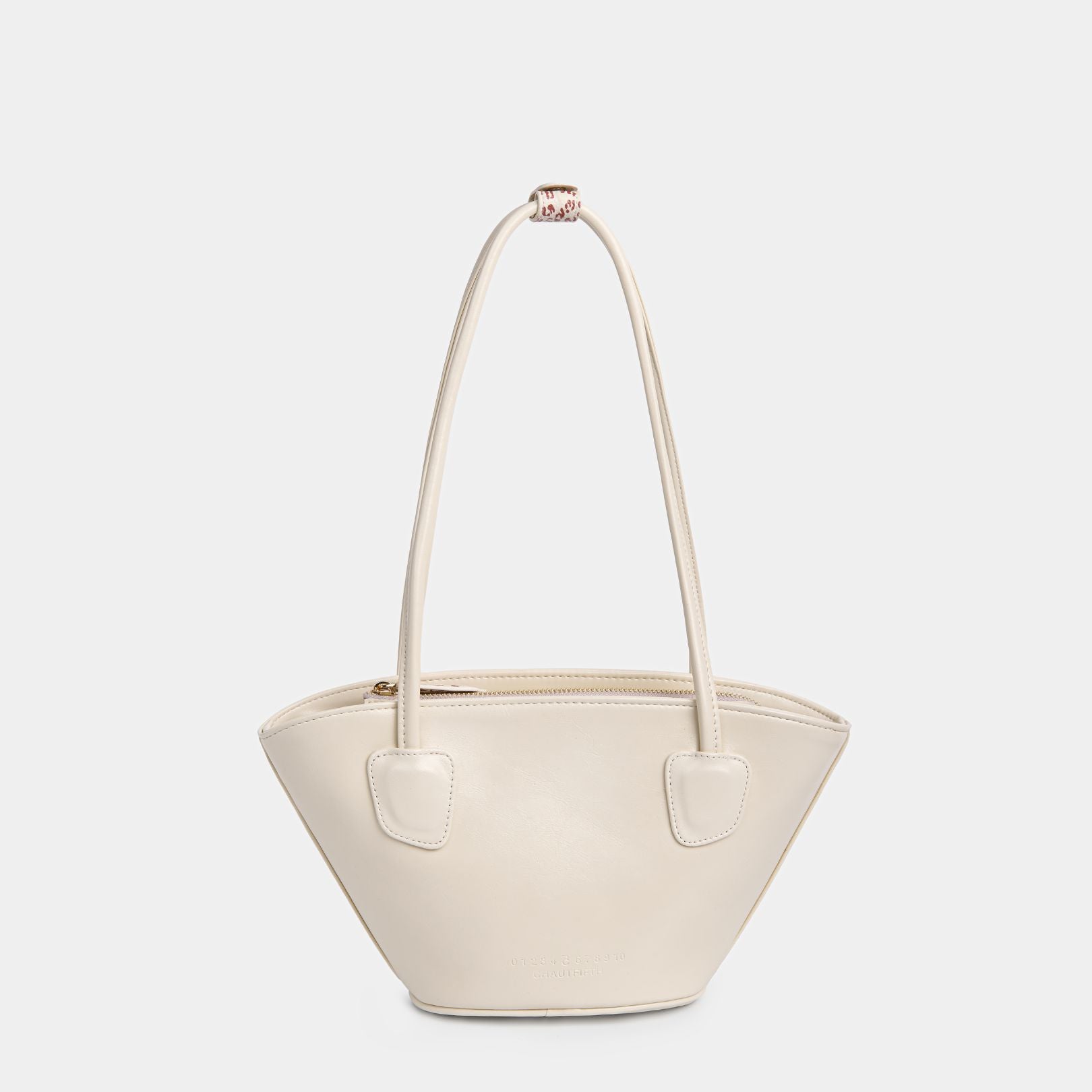 Túi xách HASO Basket màu Trắng kem họa tiết