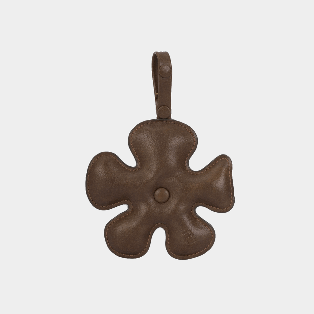 Phụ kiện Hoa cánh quạt size nhỏ (S) màu Be tối x da beo be tối