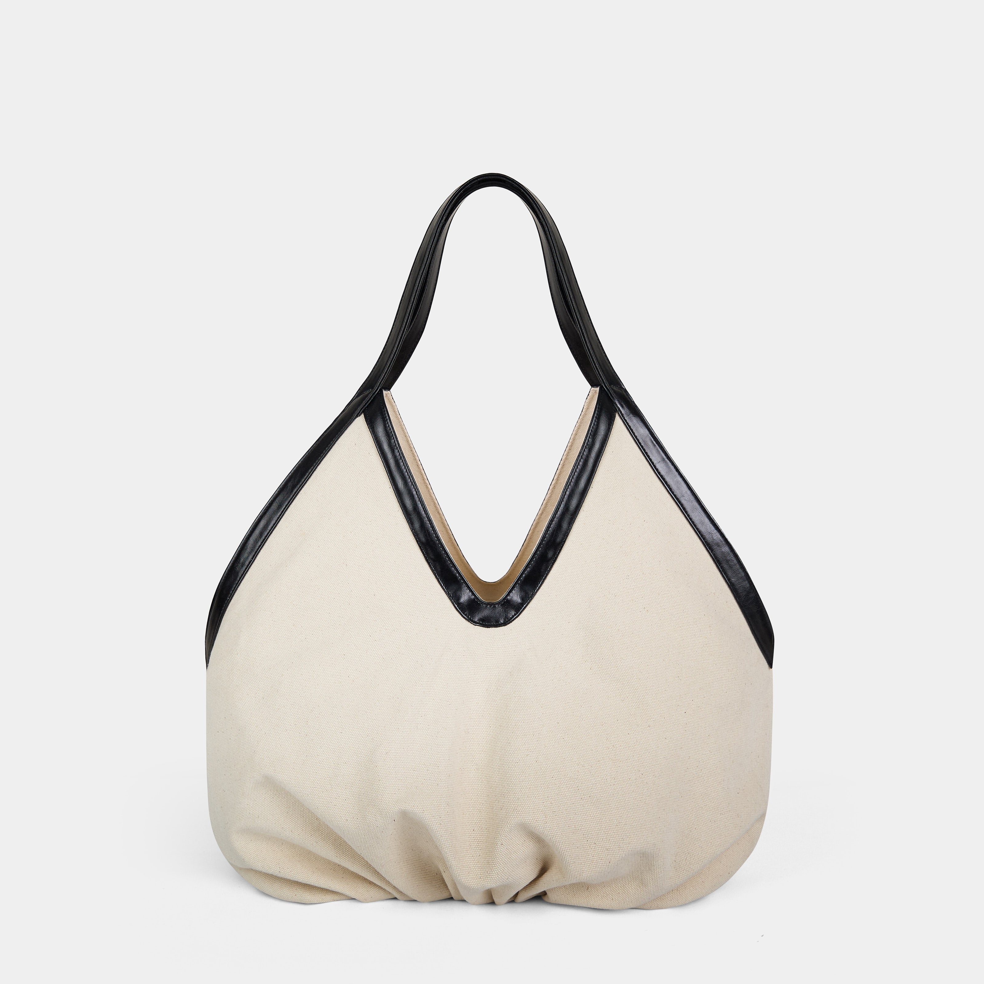 Bag OVERSIZE FLOWER Canvas x Black