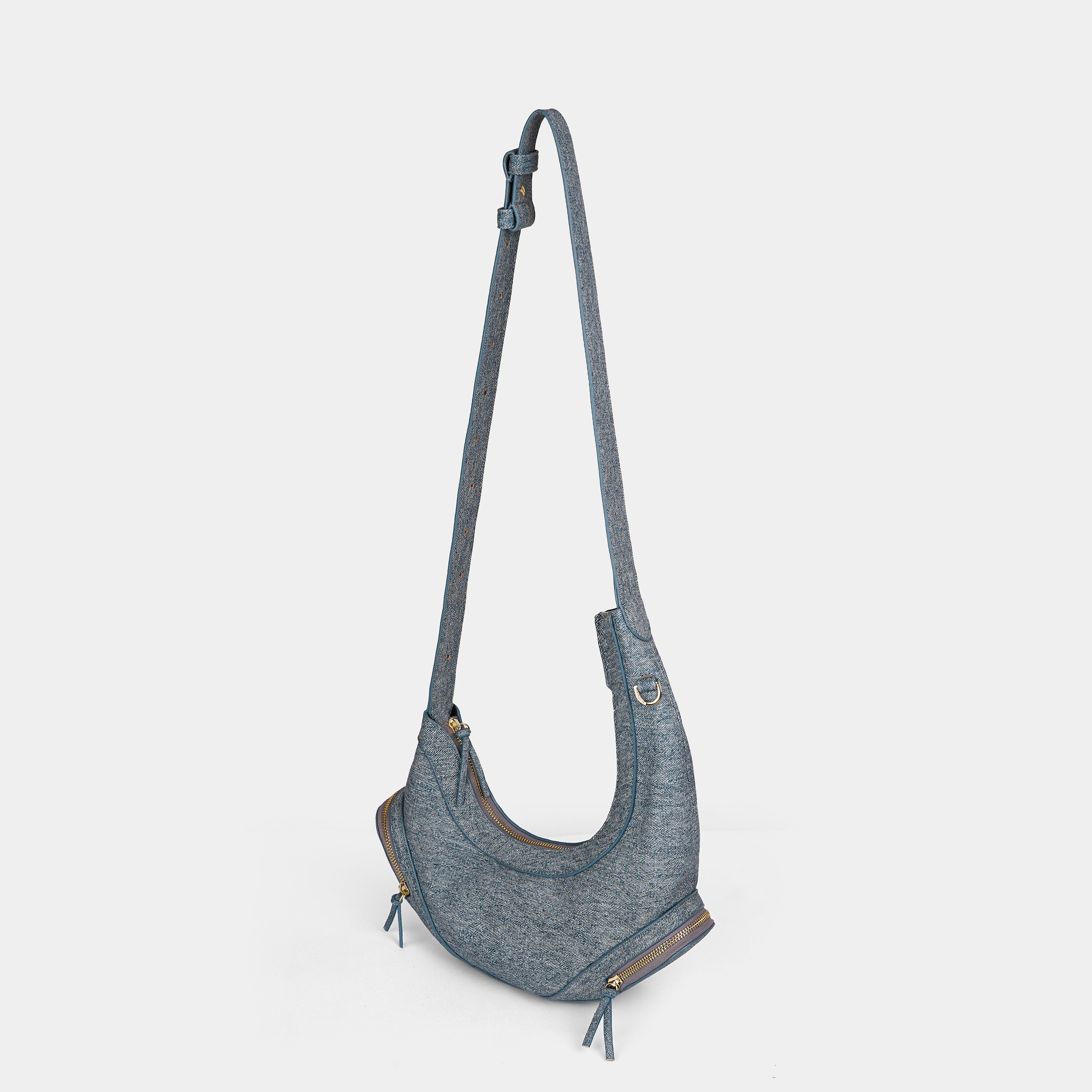 Bag CRESCENT MOON in Denim