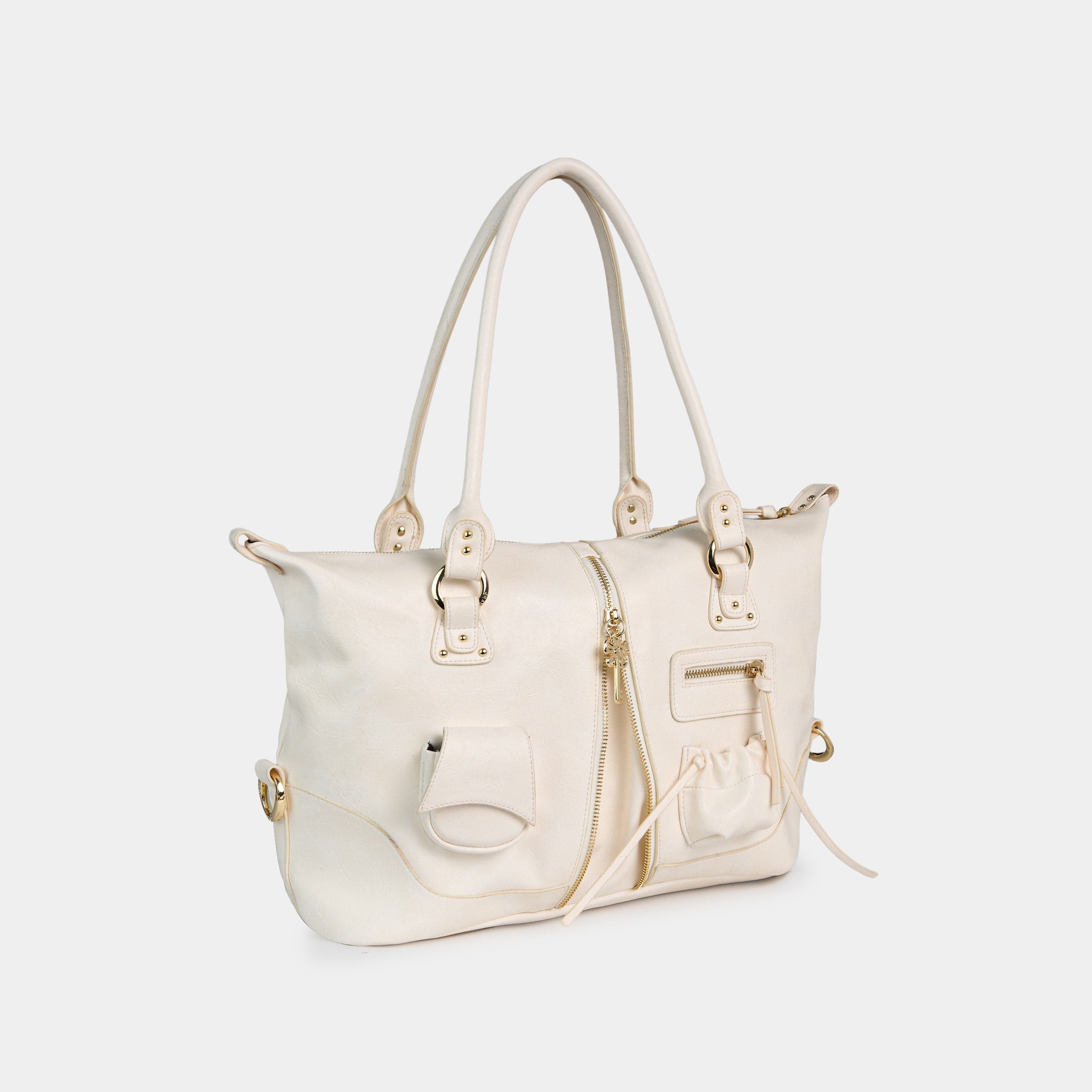 Bag Y2K POCKET Cream White with texture