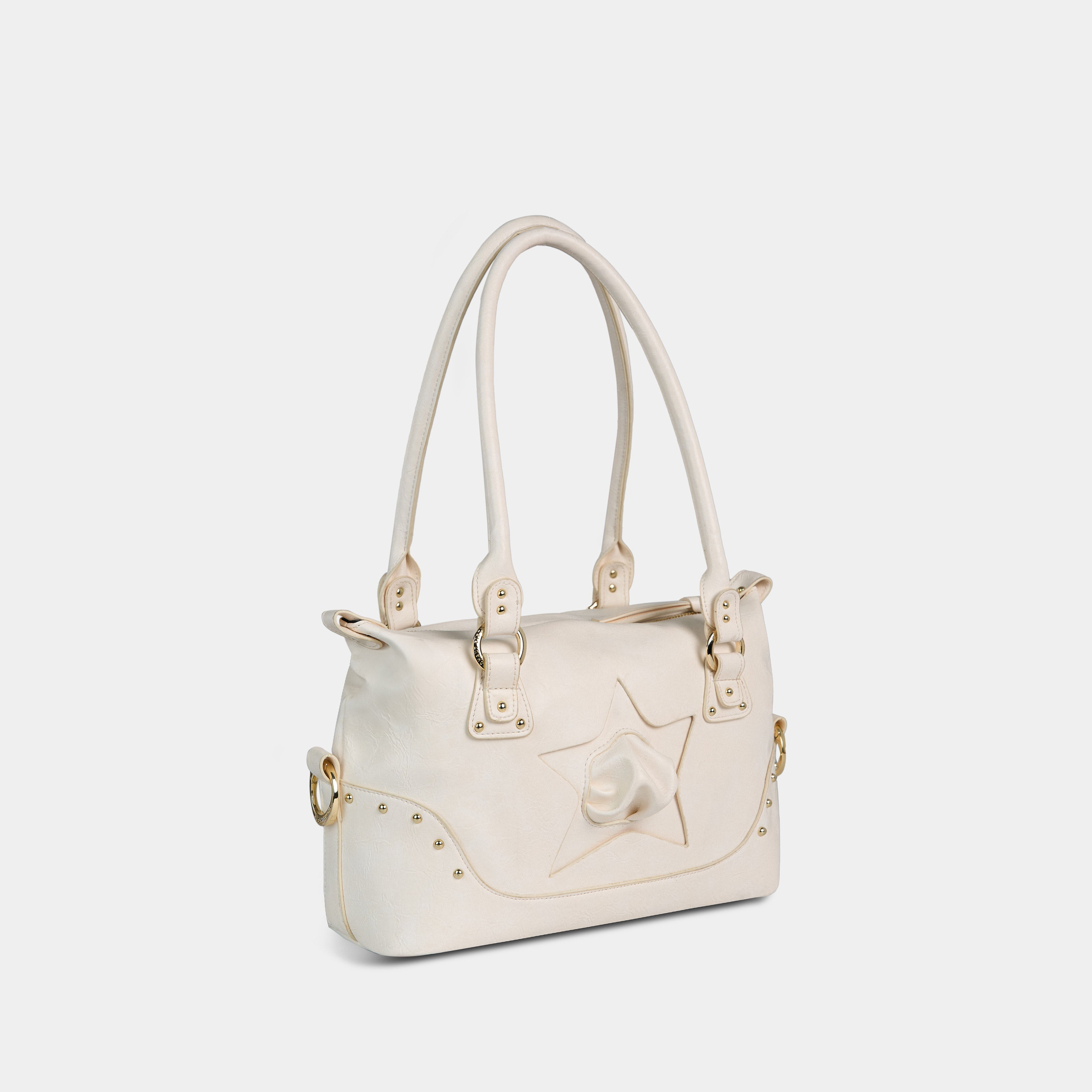 Bag Y2K STAR Cream White with texture