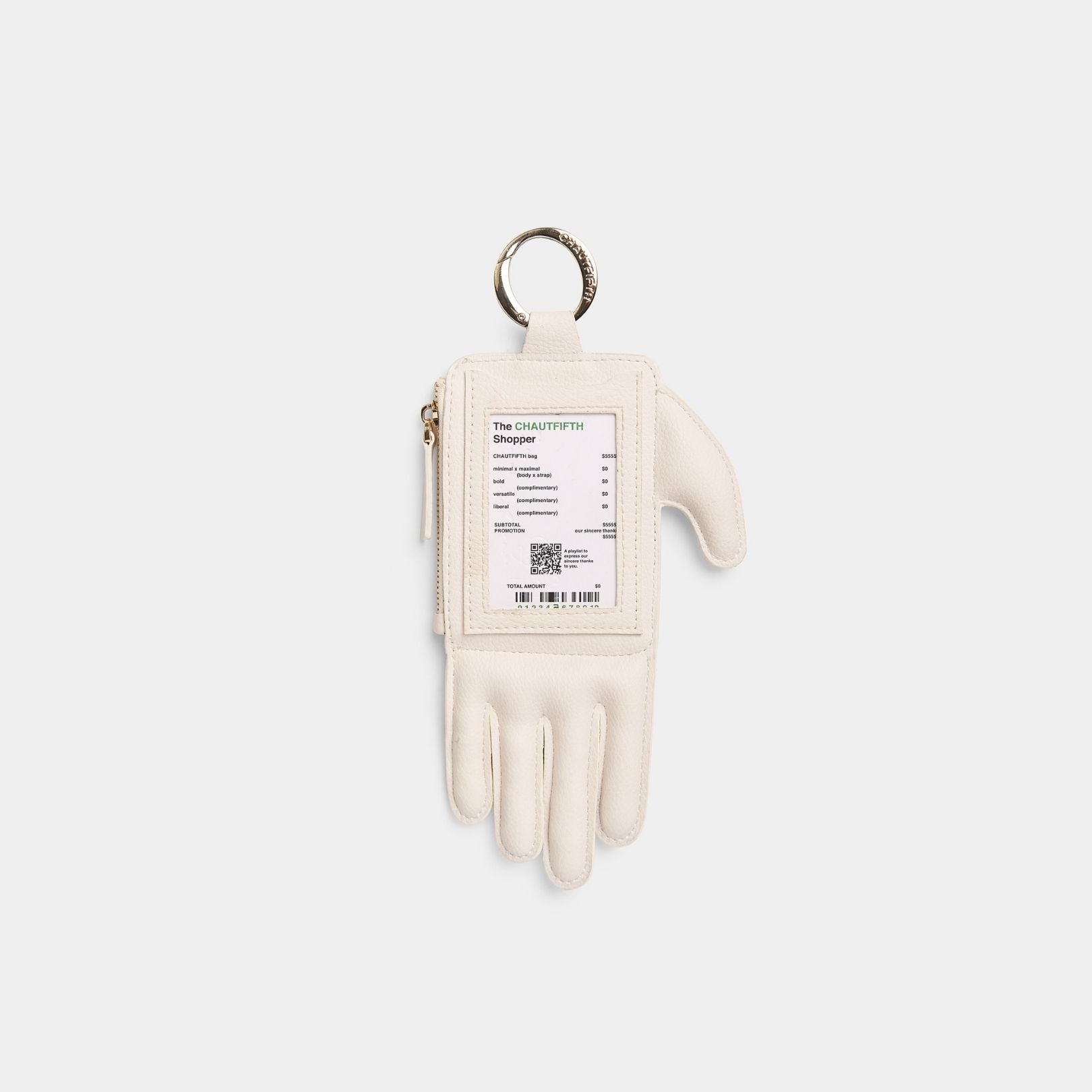 Charm Hand Tag White Cream