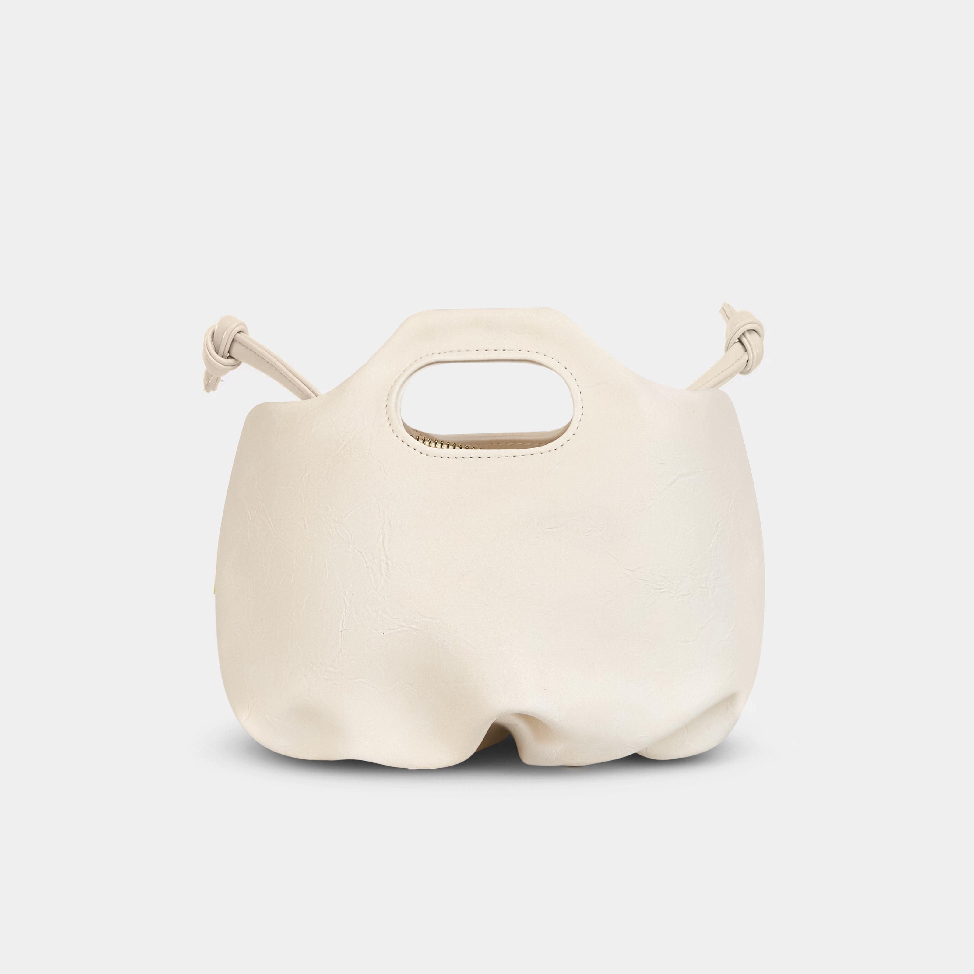 Bag Mini Flower Cream White with texture