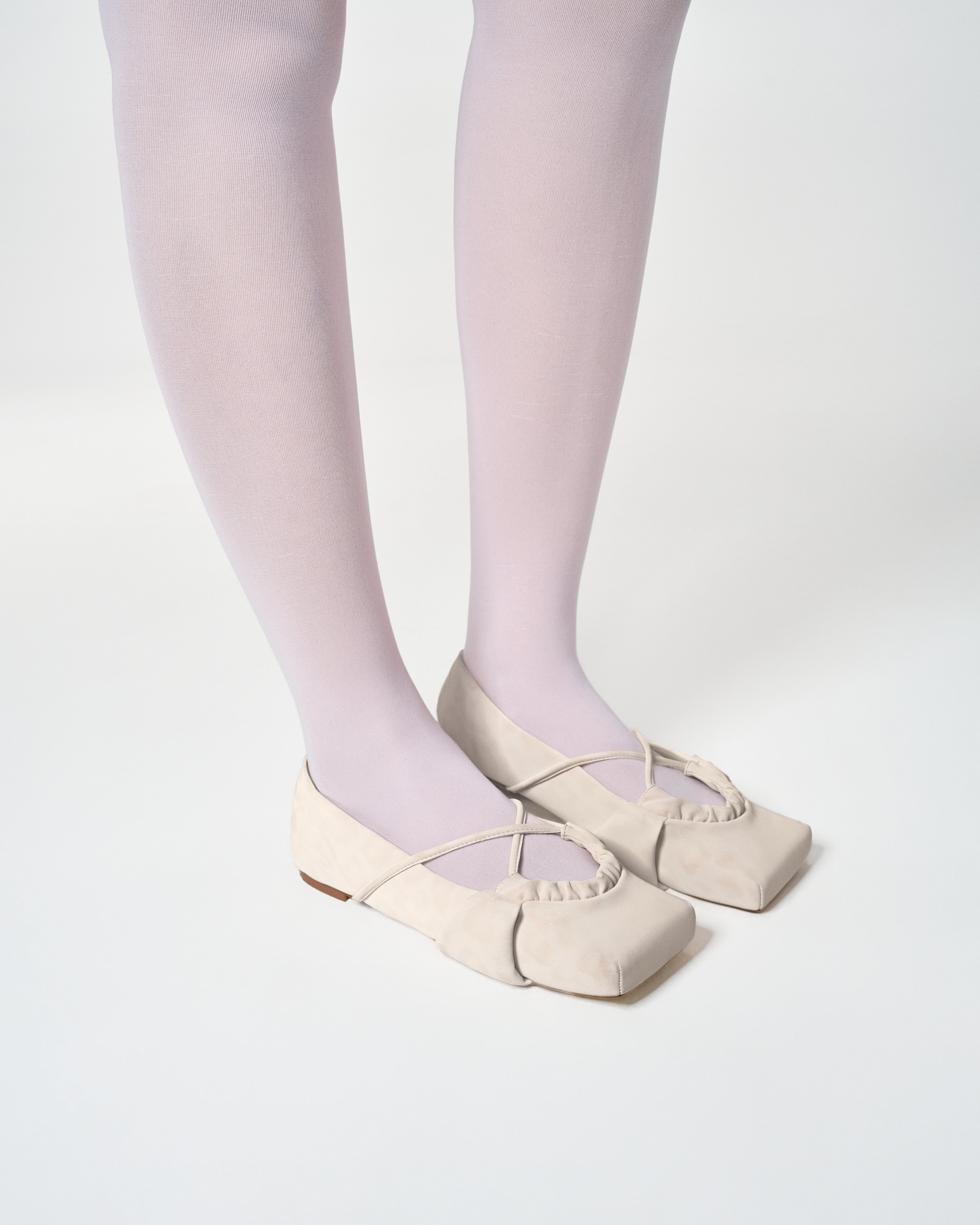 SQUARE X Ballet Flats (Shoes) White Cream