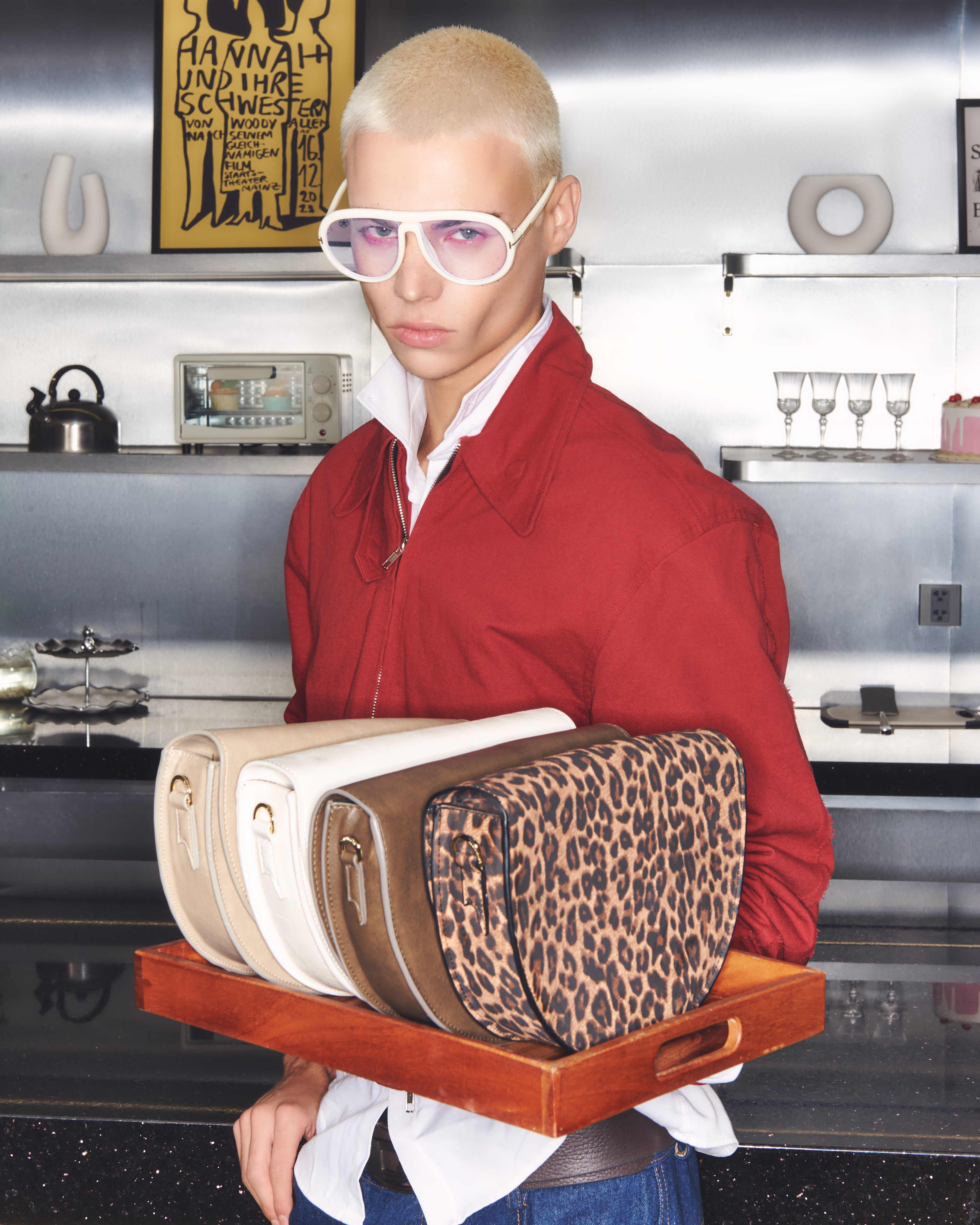 Bag DEMI Cream White with texture