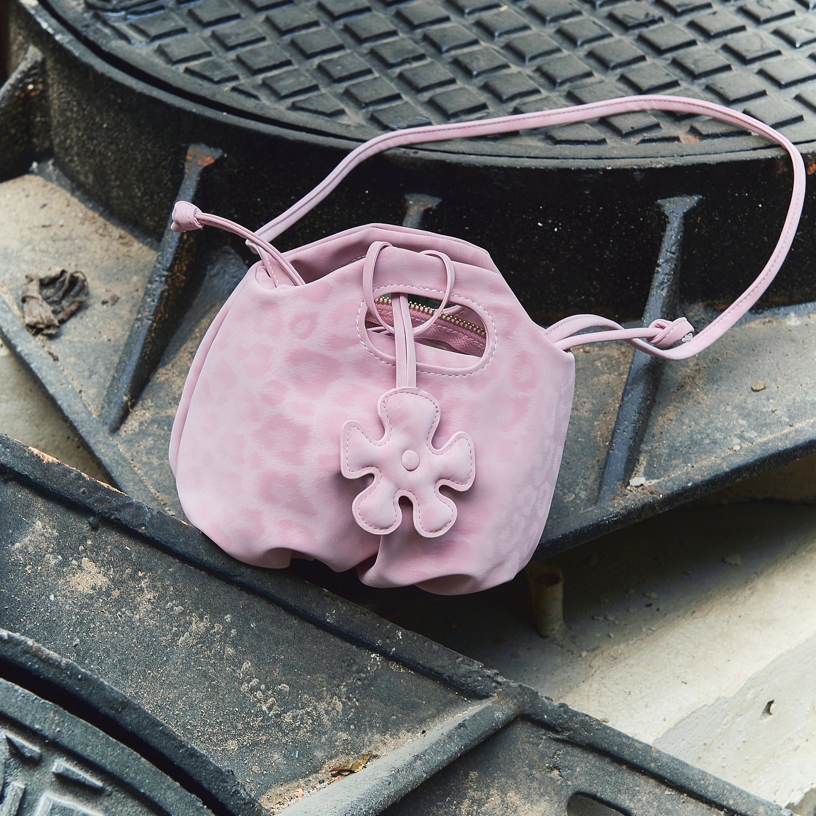 Bag Mini Flower Pink Leopard