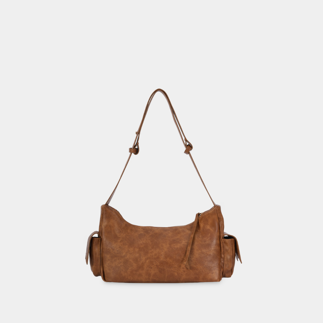 Túi xách C5-Pocket size (M) màu Nâu Vân