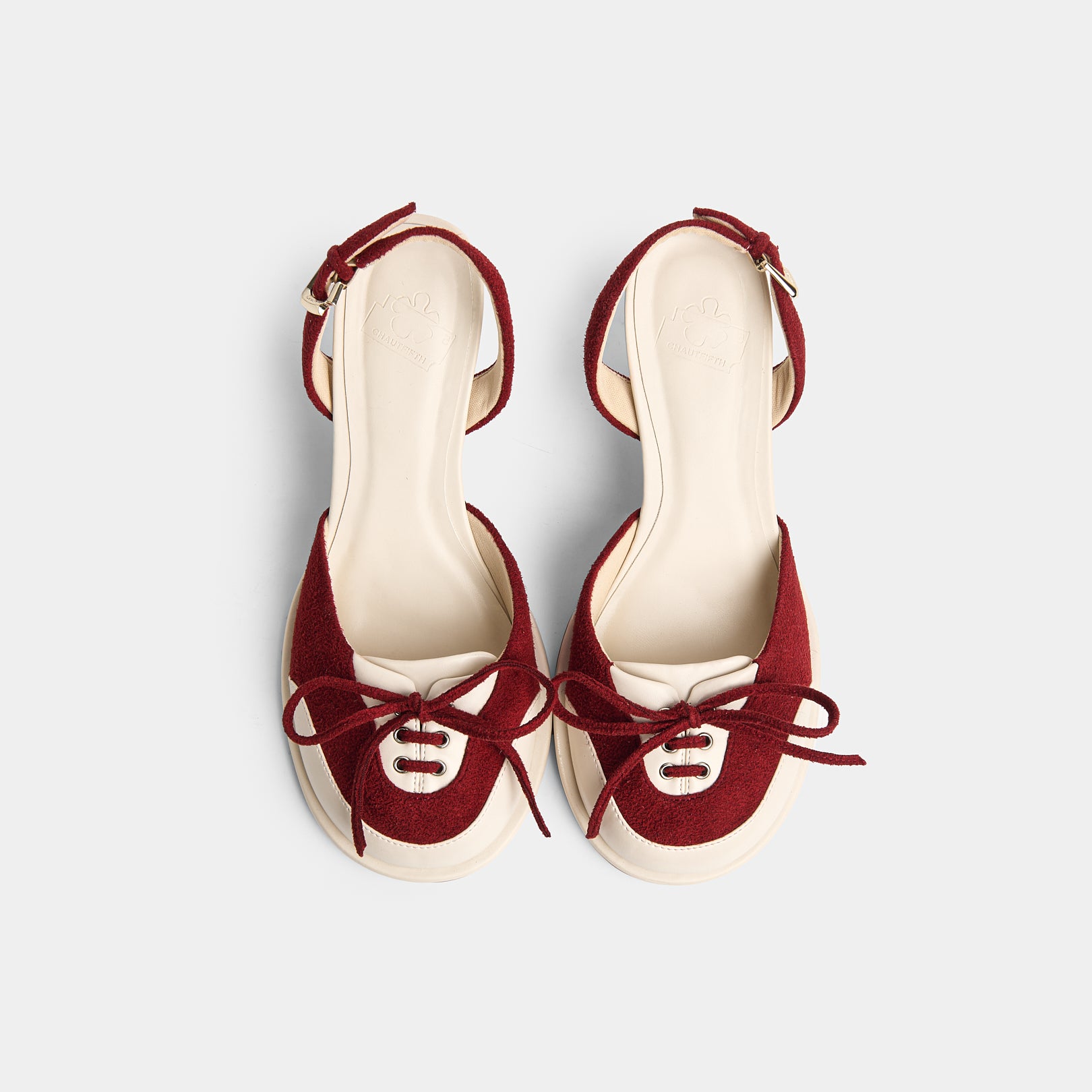 Giày BUBBLE 70 SLINGBACK PUMPS màu Trắng x Đỏ