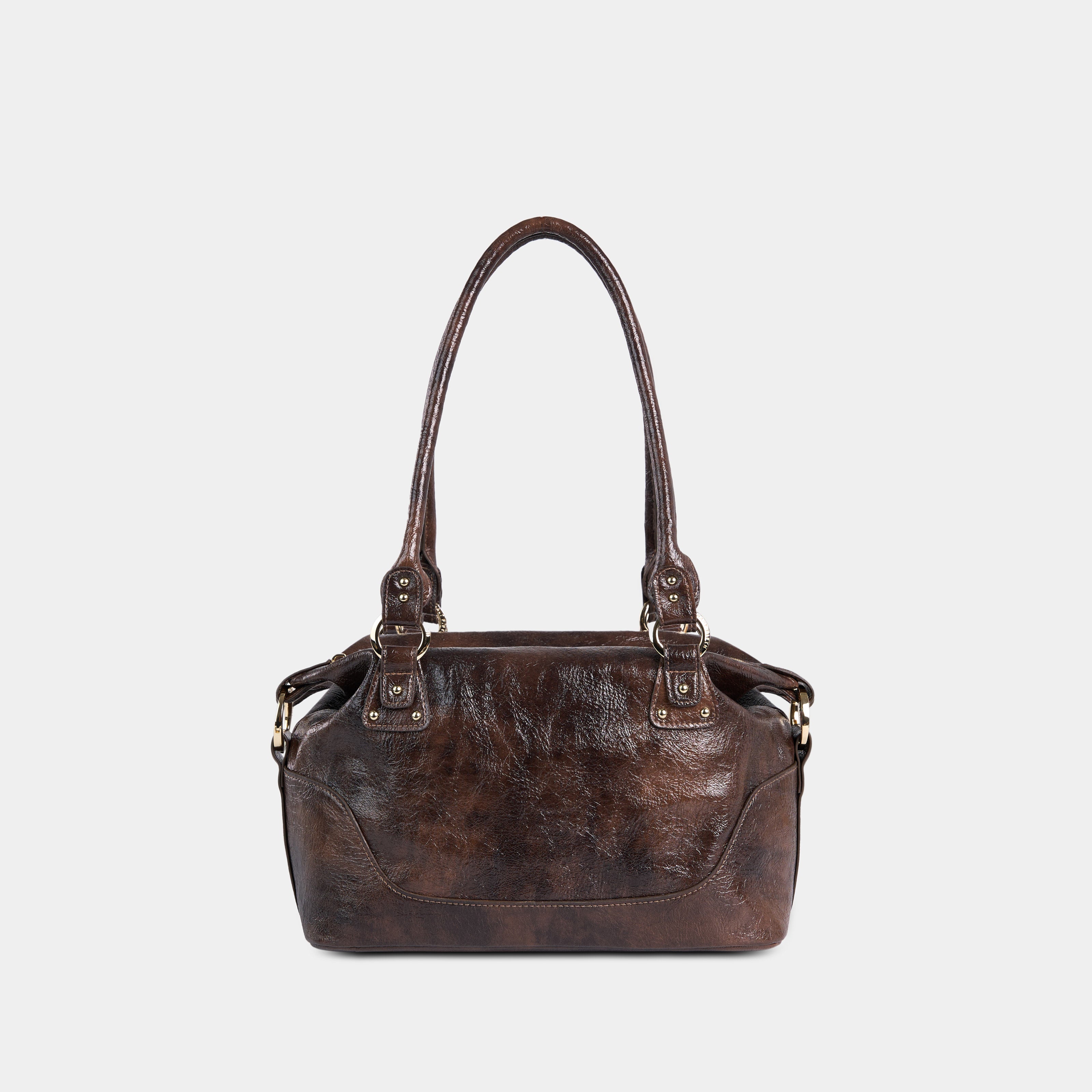 Bag Y2K STAR Glossy Brown-Black