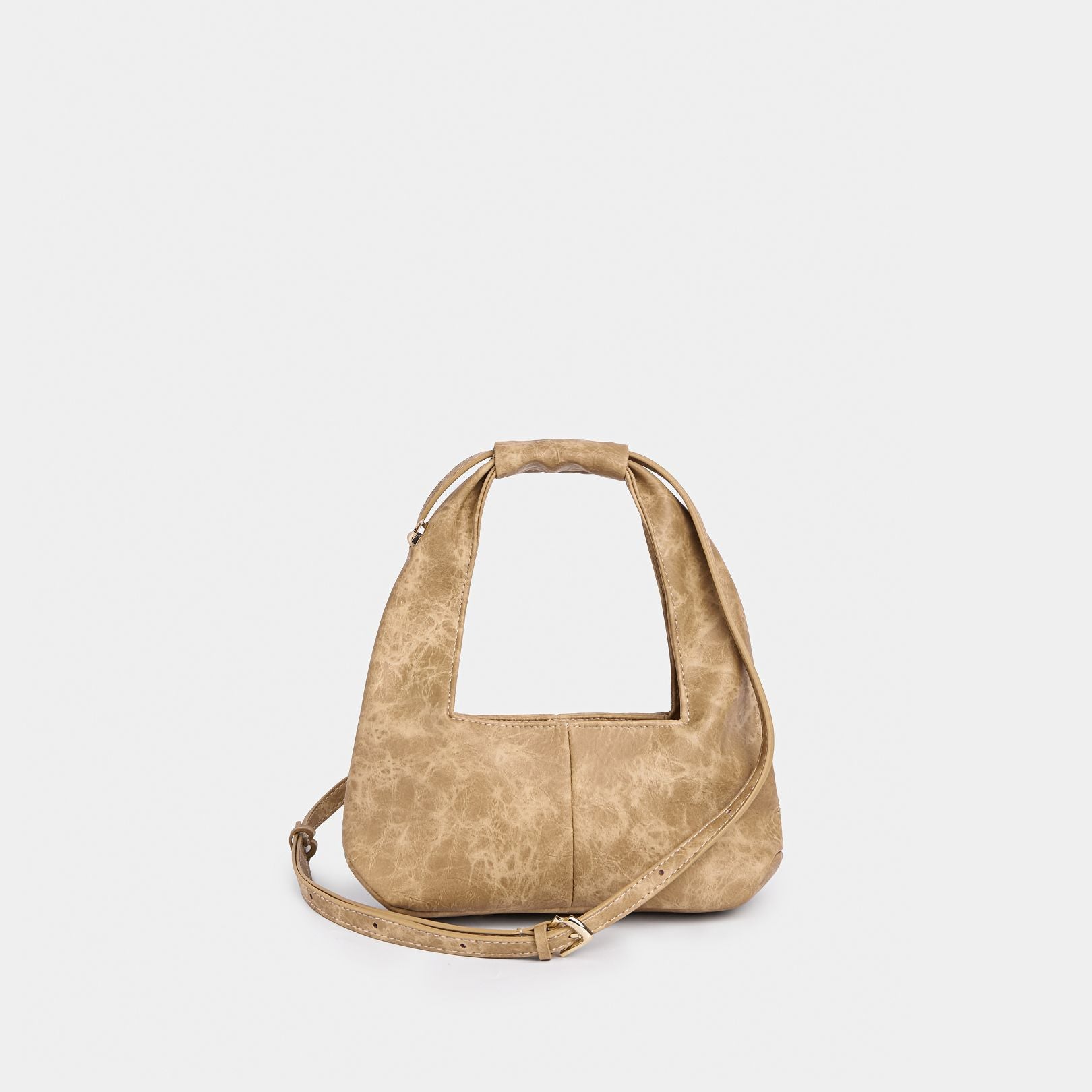 Bag Mini C2-Pocket Hobo Tie Sand Beige