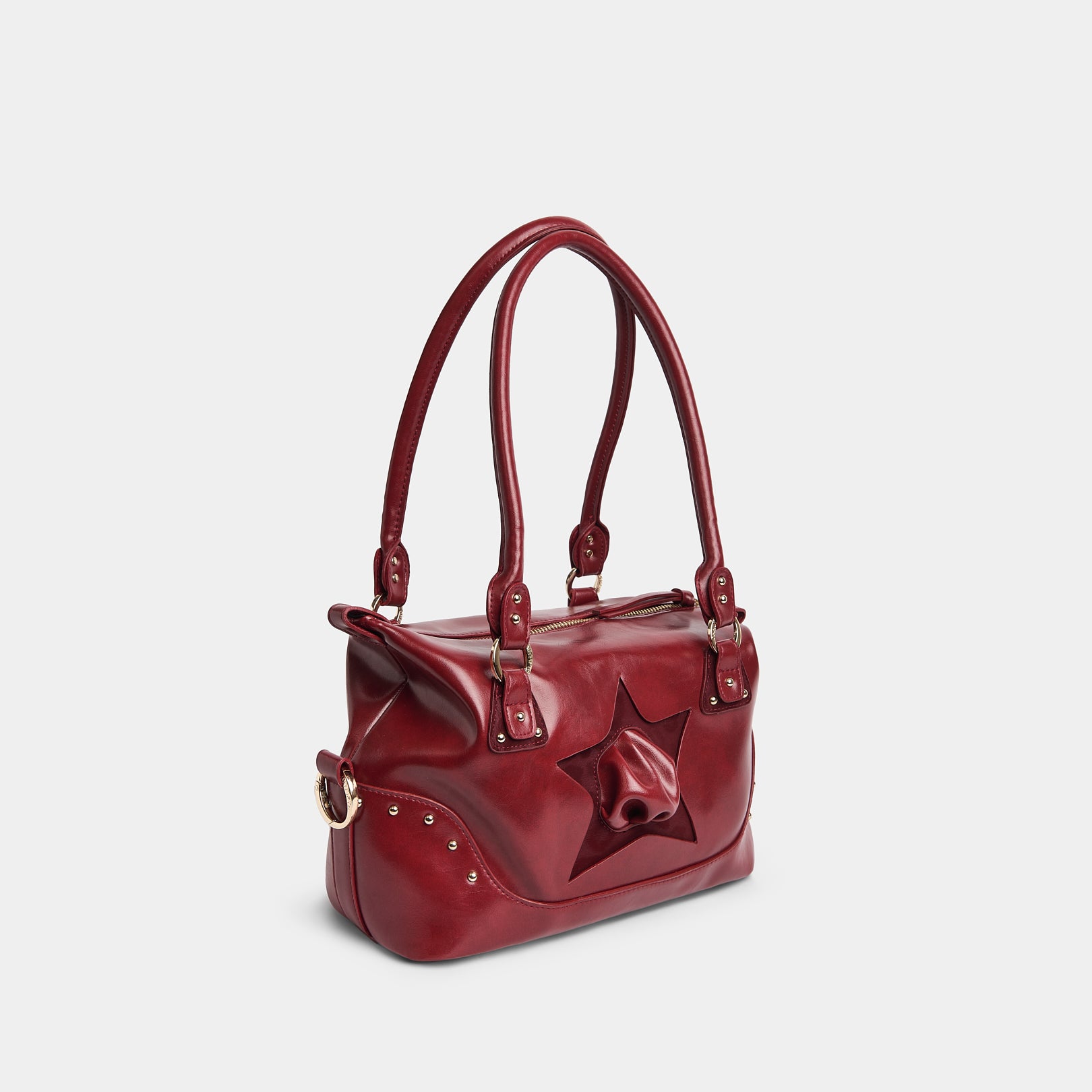 Bag Y2K STAR Dark Red x Red Leopard