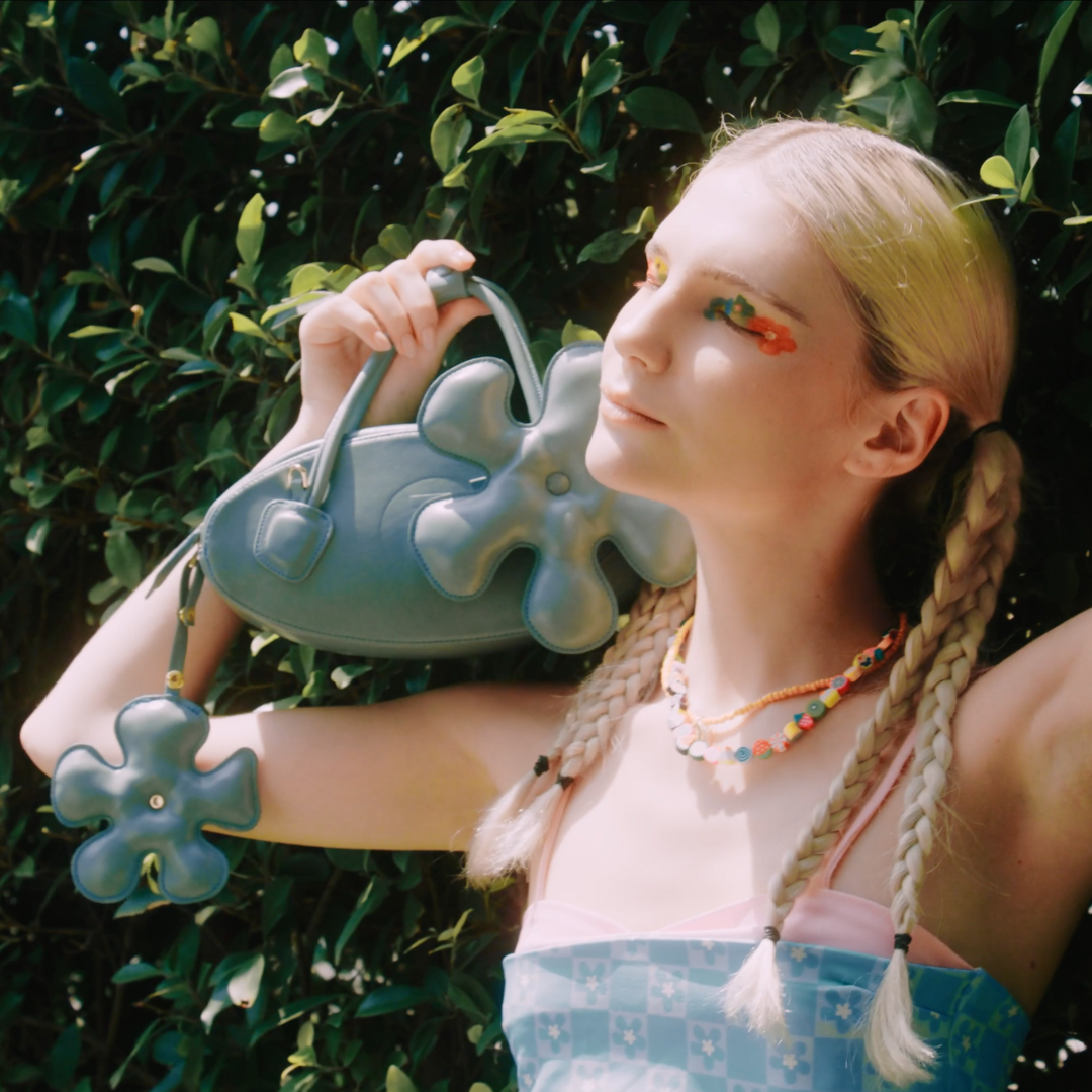 Butter blue EGG handbag