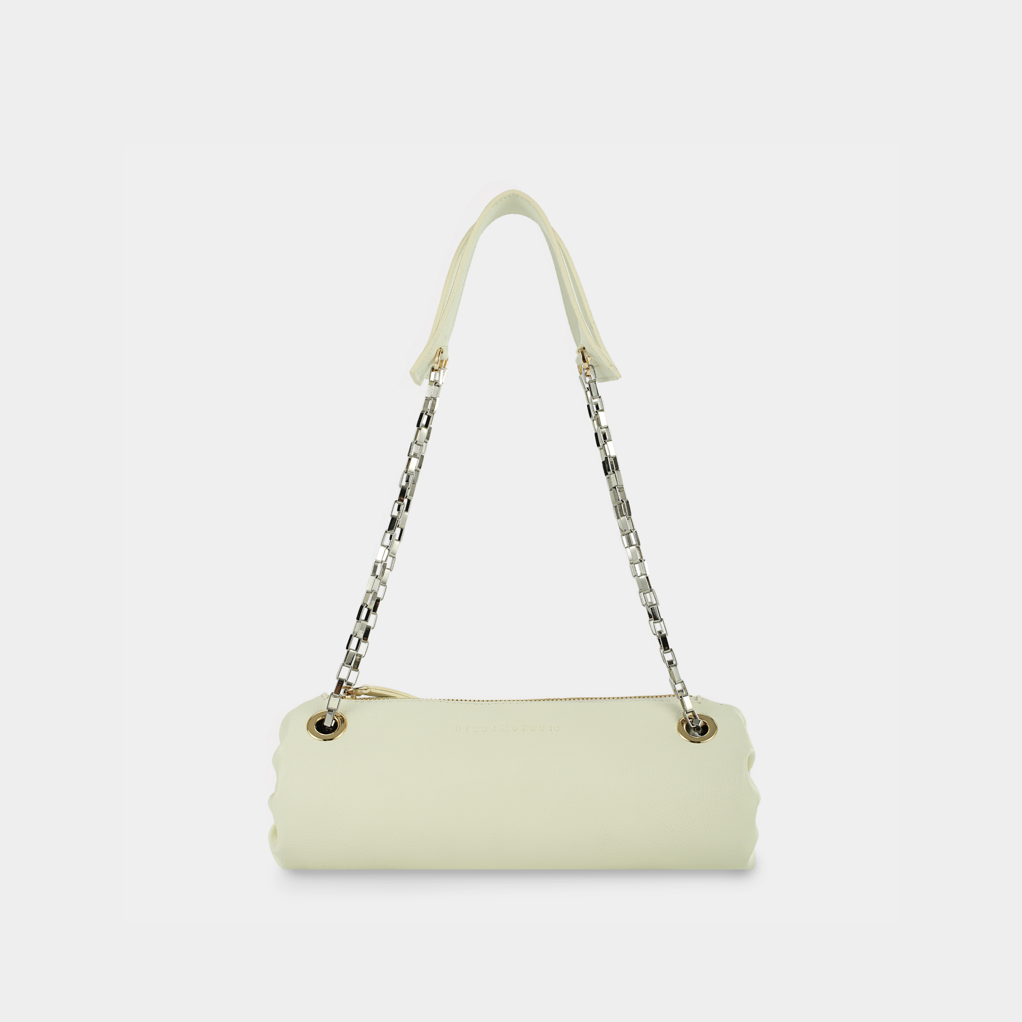 Bag Flower Log Short size in White Cream