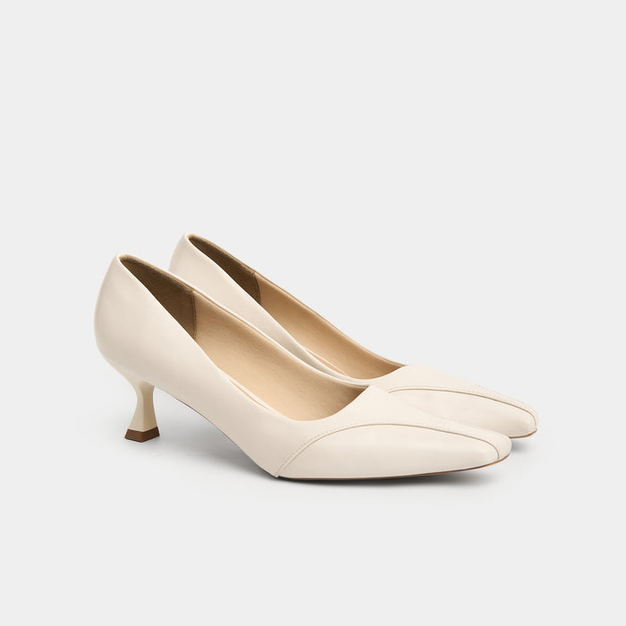 MINMAX 50mm Pumps (Shoes) — White Cream / 36