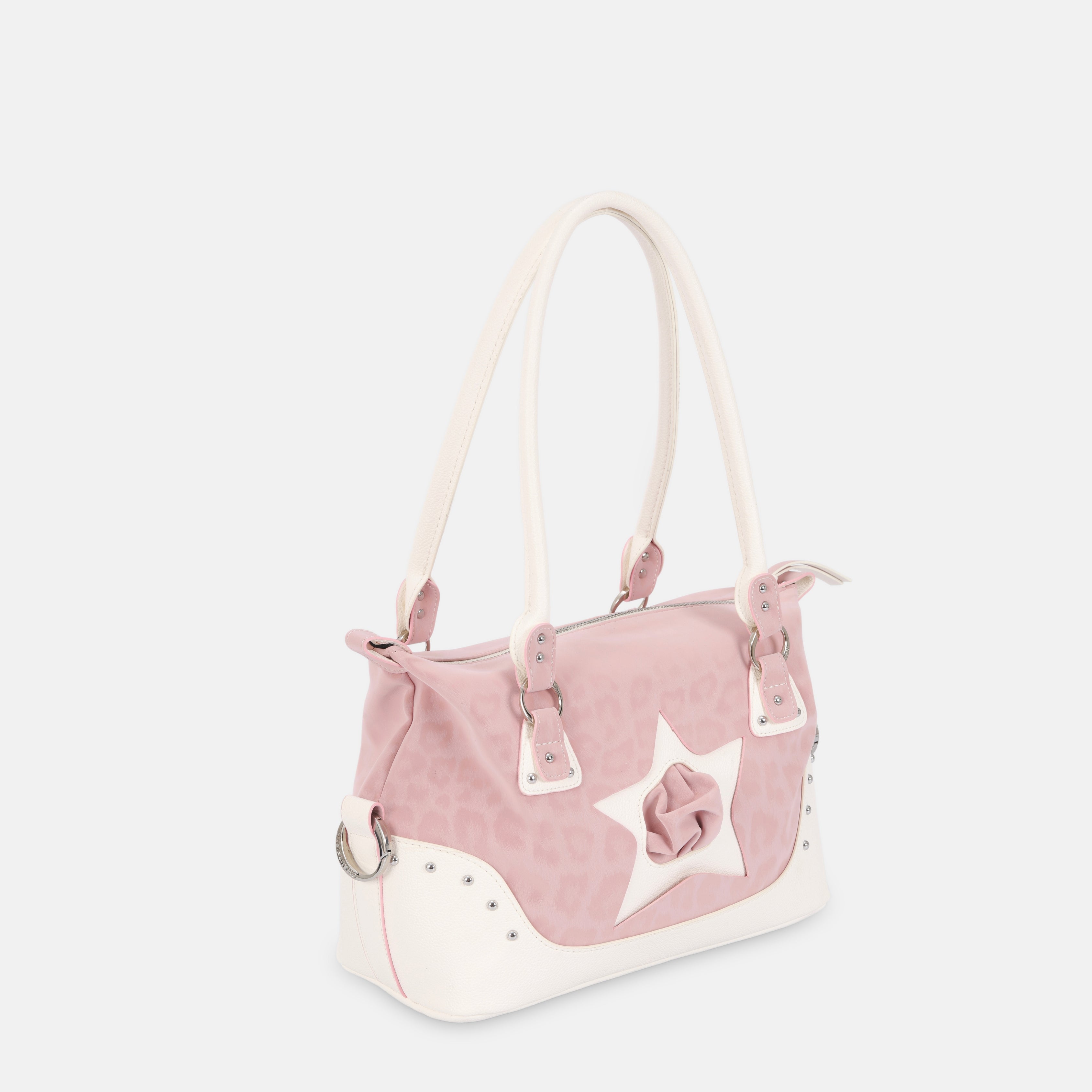 Bag Y2K STAR Pink Leopard x White Grain (SIL)
