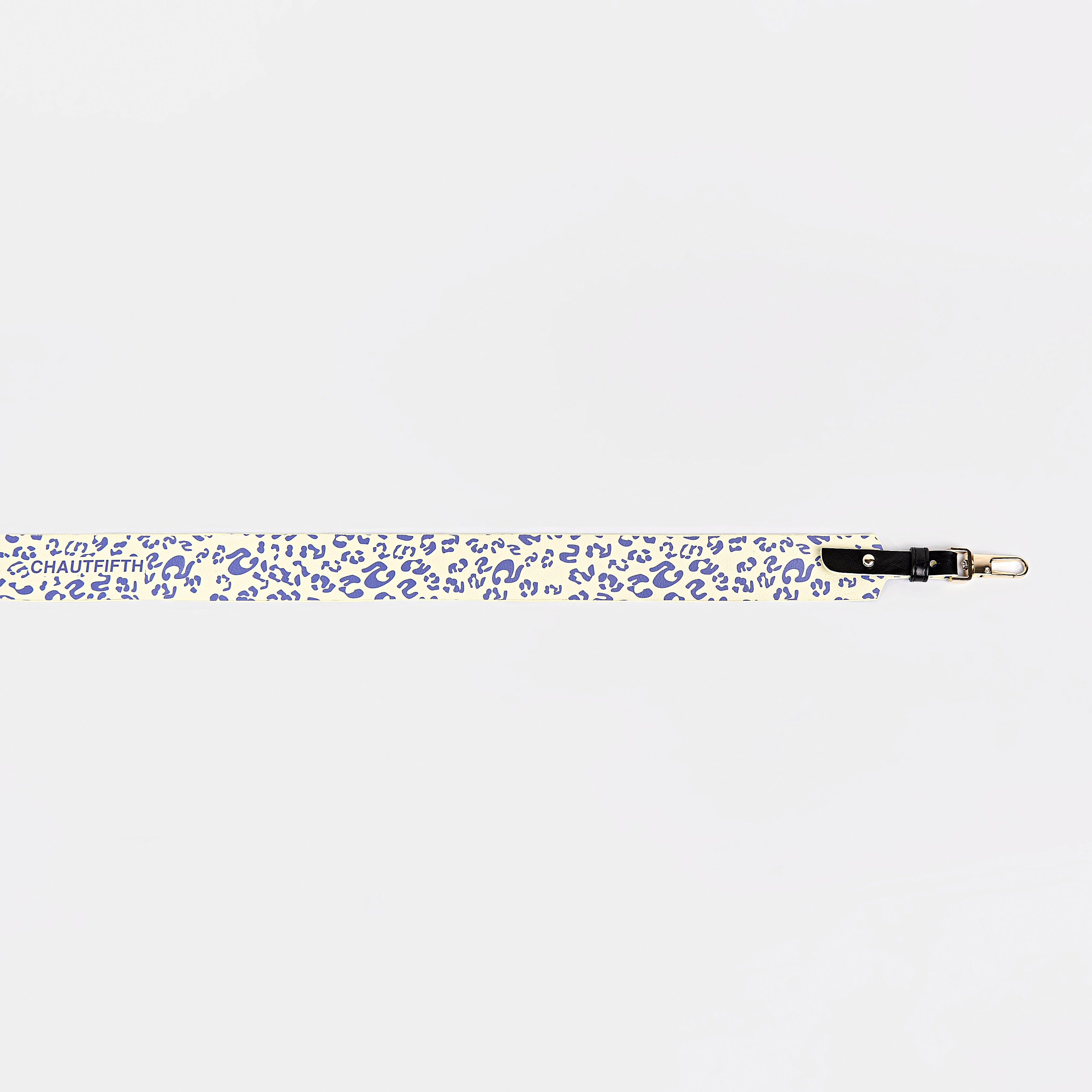 Strap 4CM WIDE BAG Fifth Leopard Blue x Black