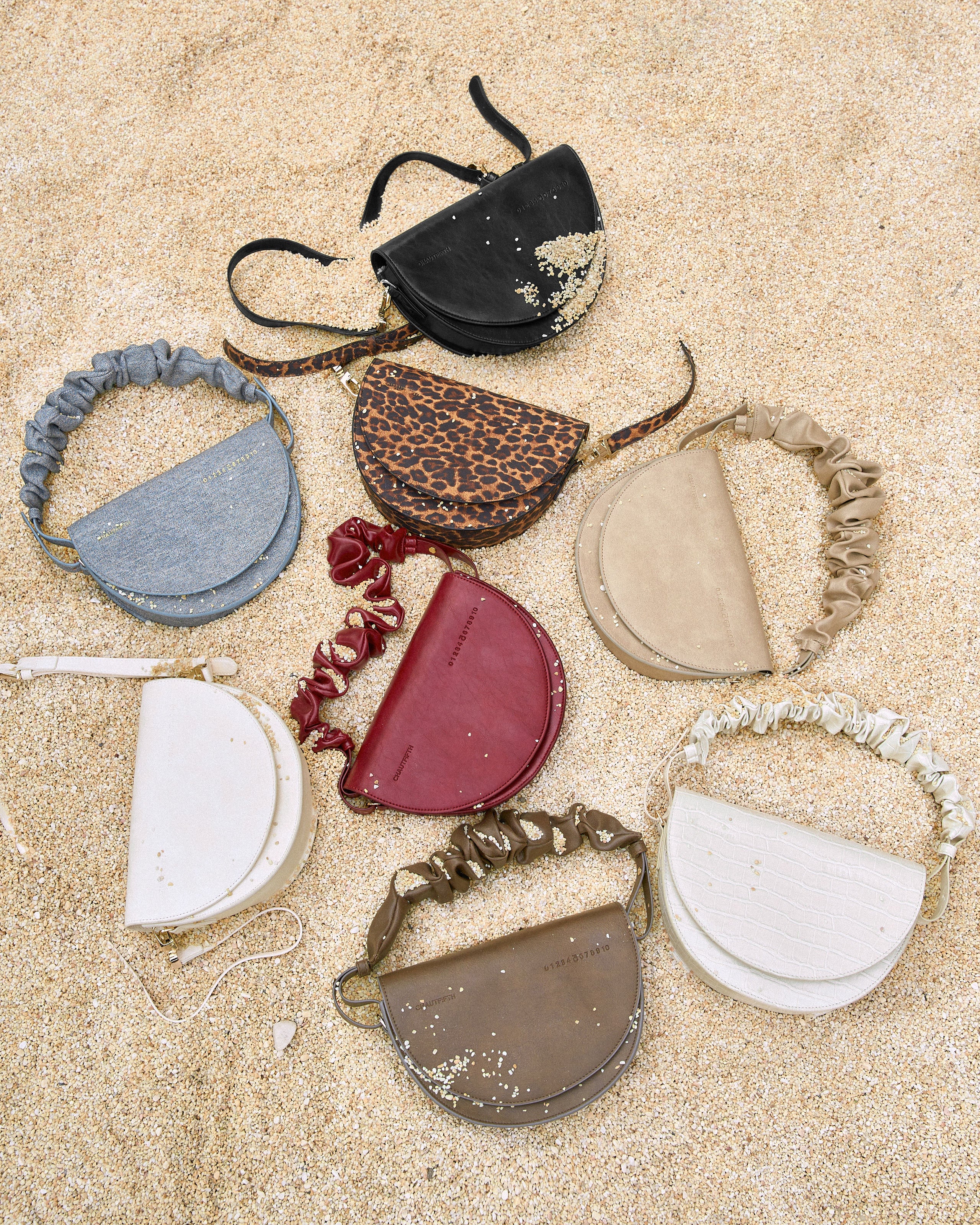 Bag DEMI Cream White with texture