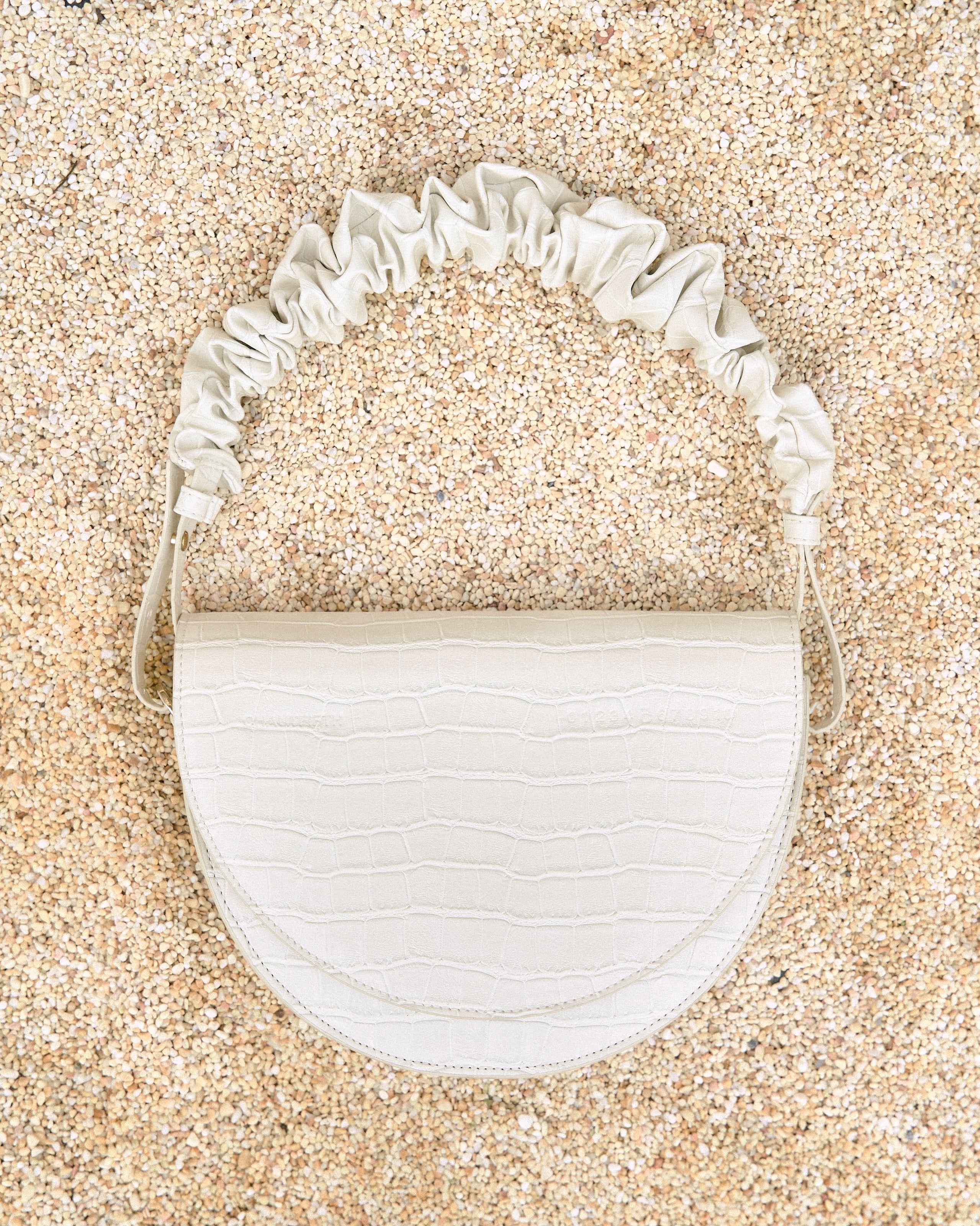 Bag DEMI Cream White with texture