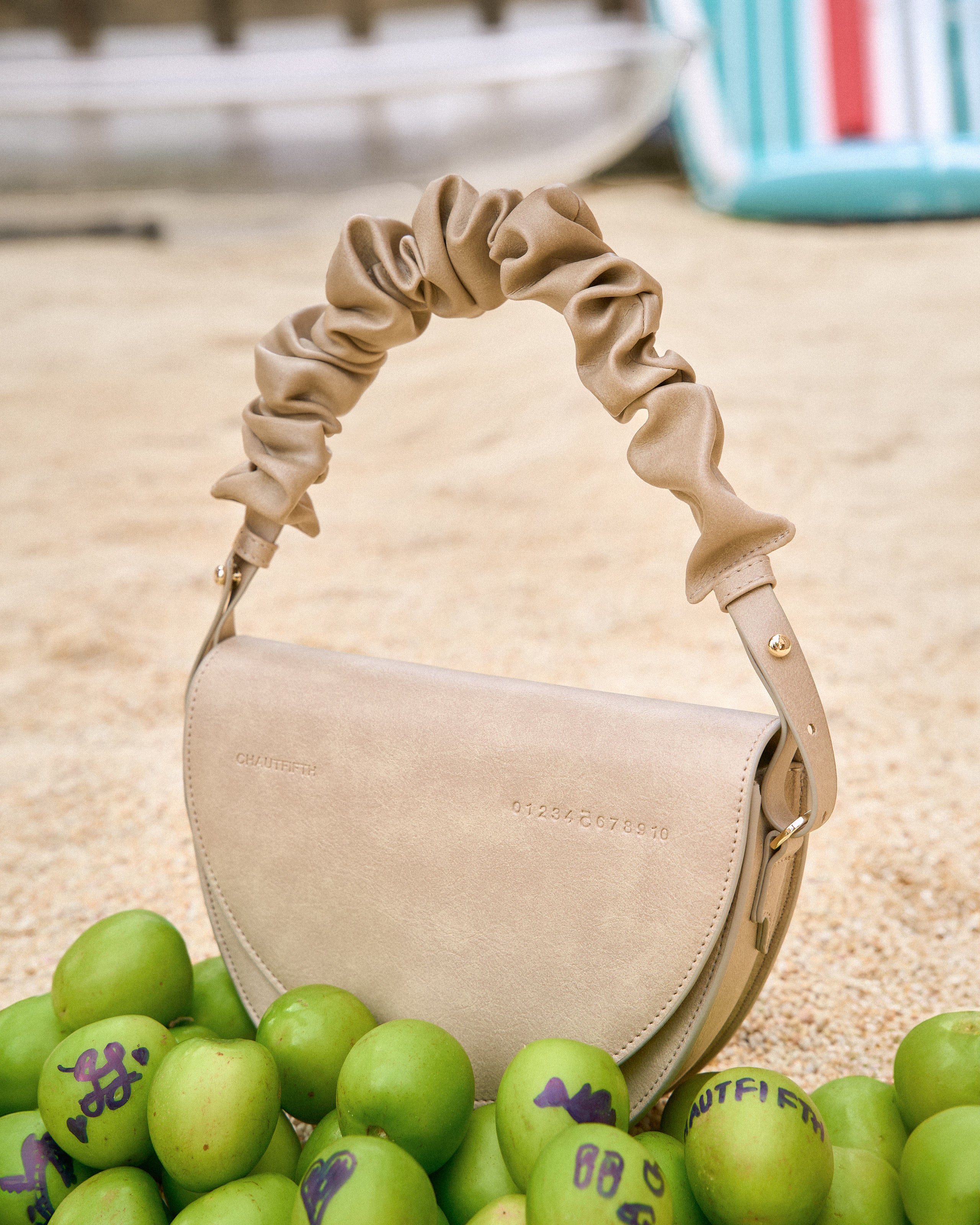 Bag DEMI Cream White with texture