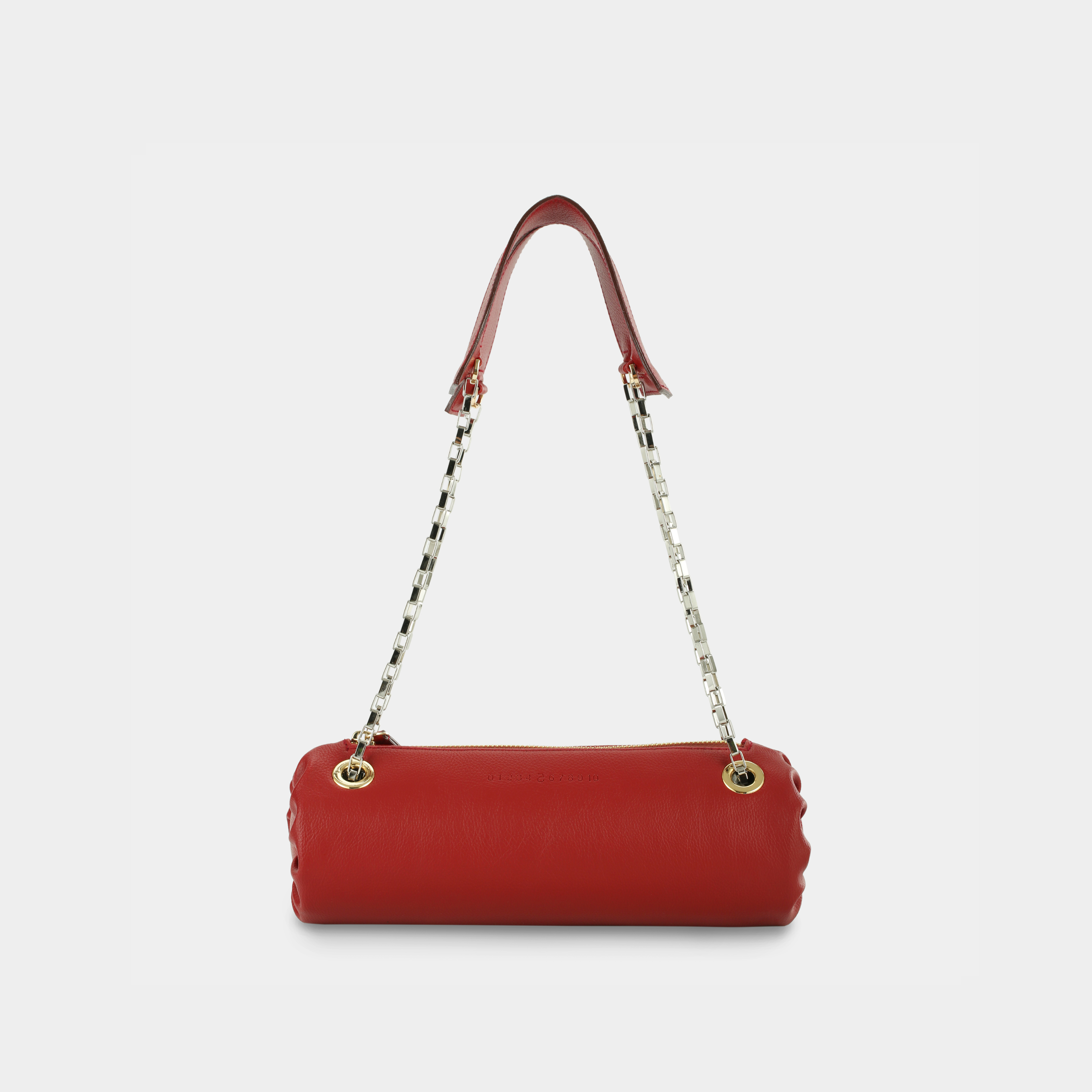 Bag Flower Log Short size in Red
