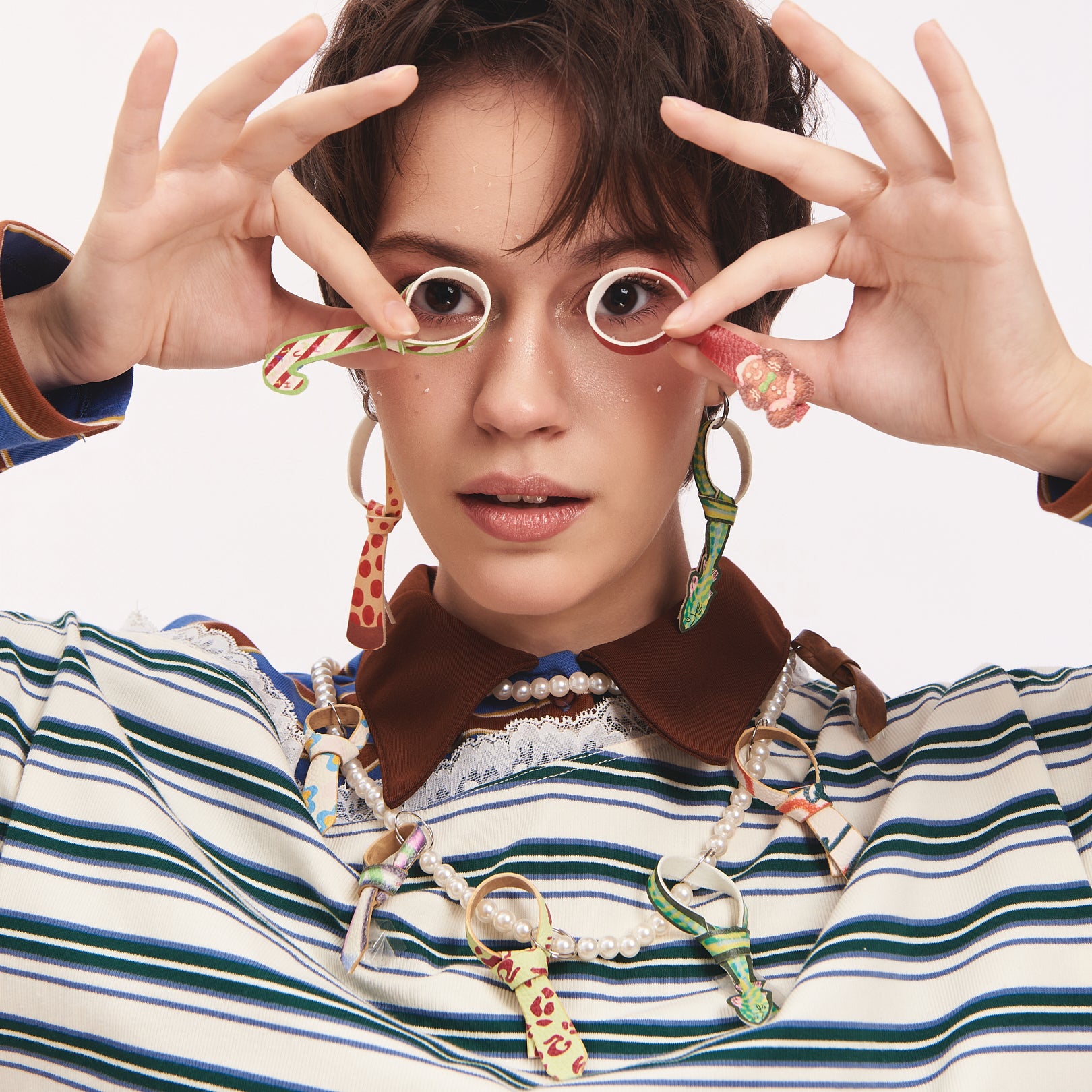 Túi xách C5-Pocket size nhỏ (S) Cà vạt màu Beige cát