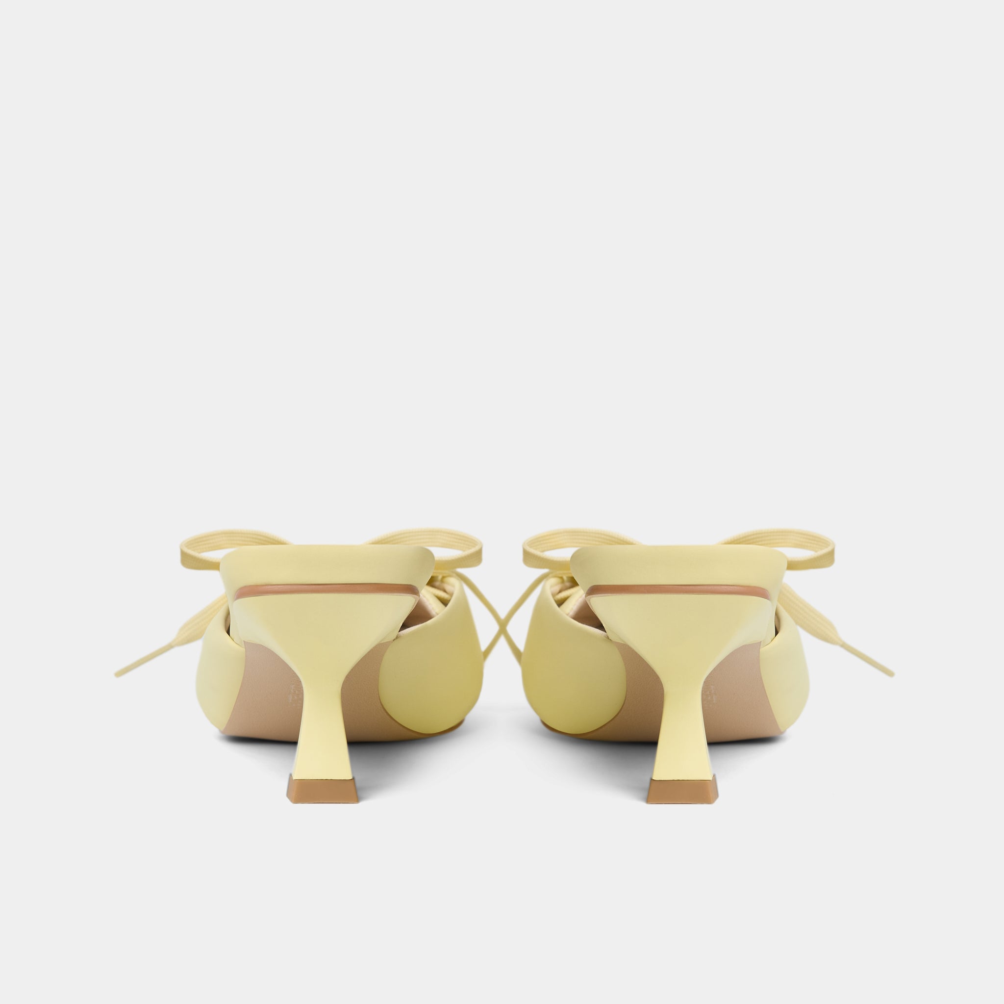 Shoes middle 50 mules in Butter Yellow