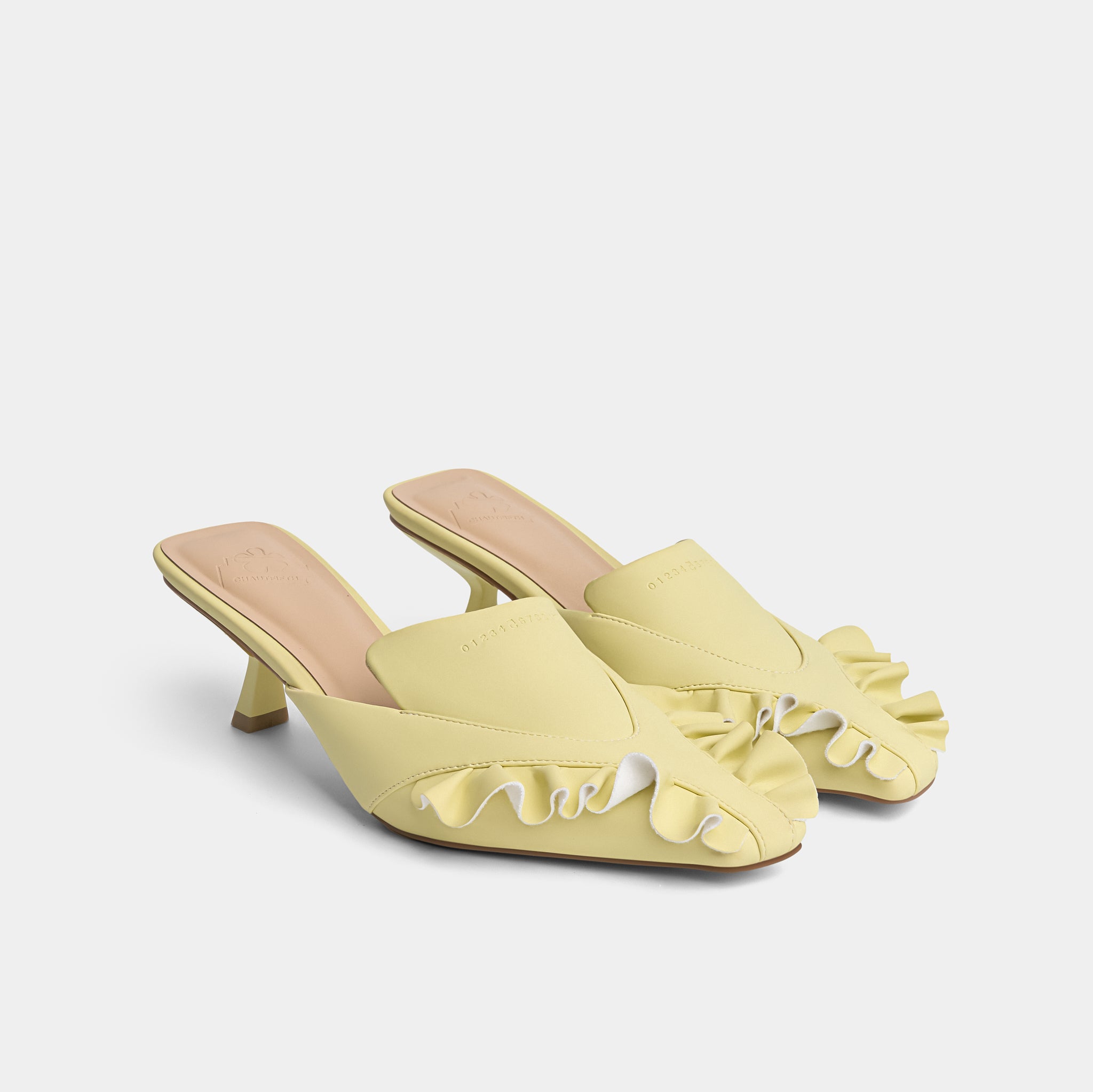 Shoes Ruffles 50 mules in Butter Yellow