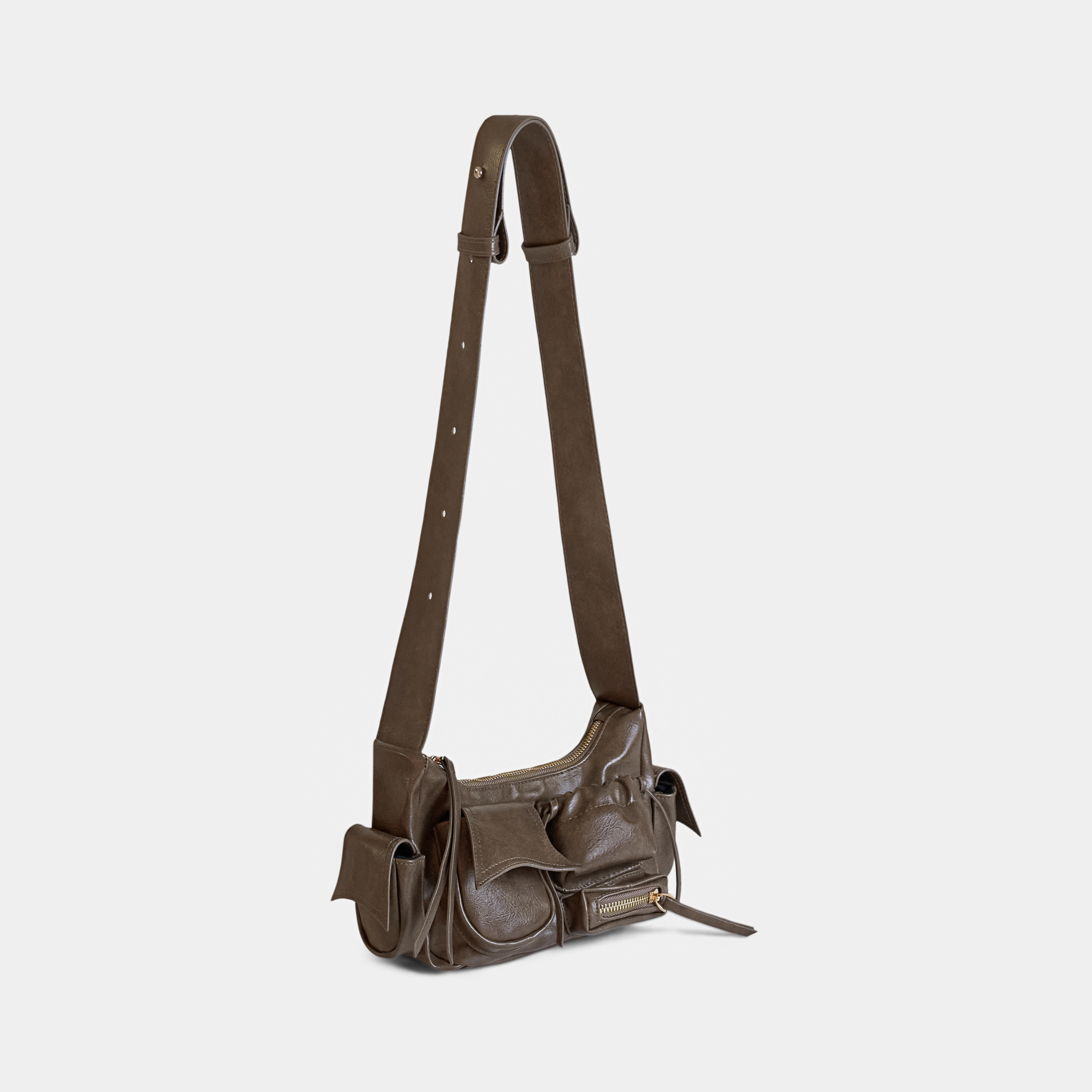 Túi xách C5-Pocket size nhỏ (S) màu Beige tối