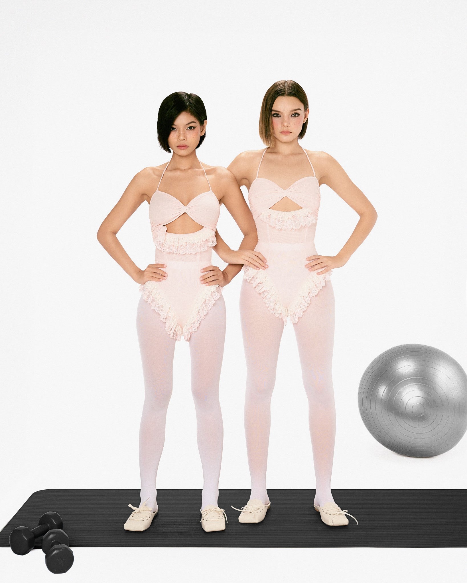 Shoes Middle ballet flat mules in White Cream