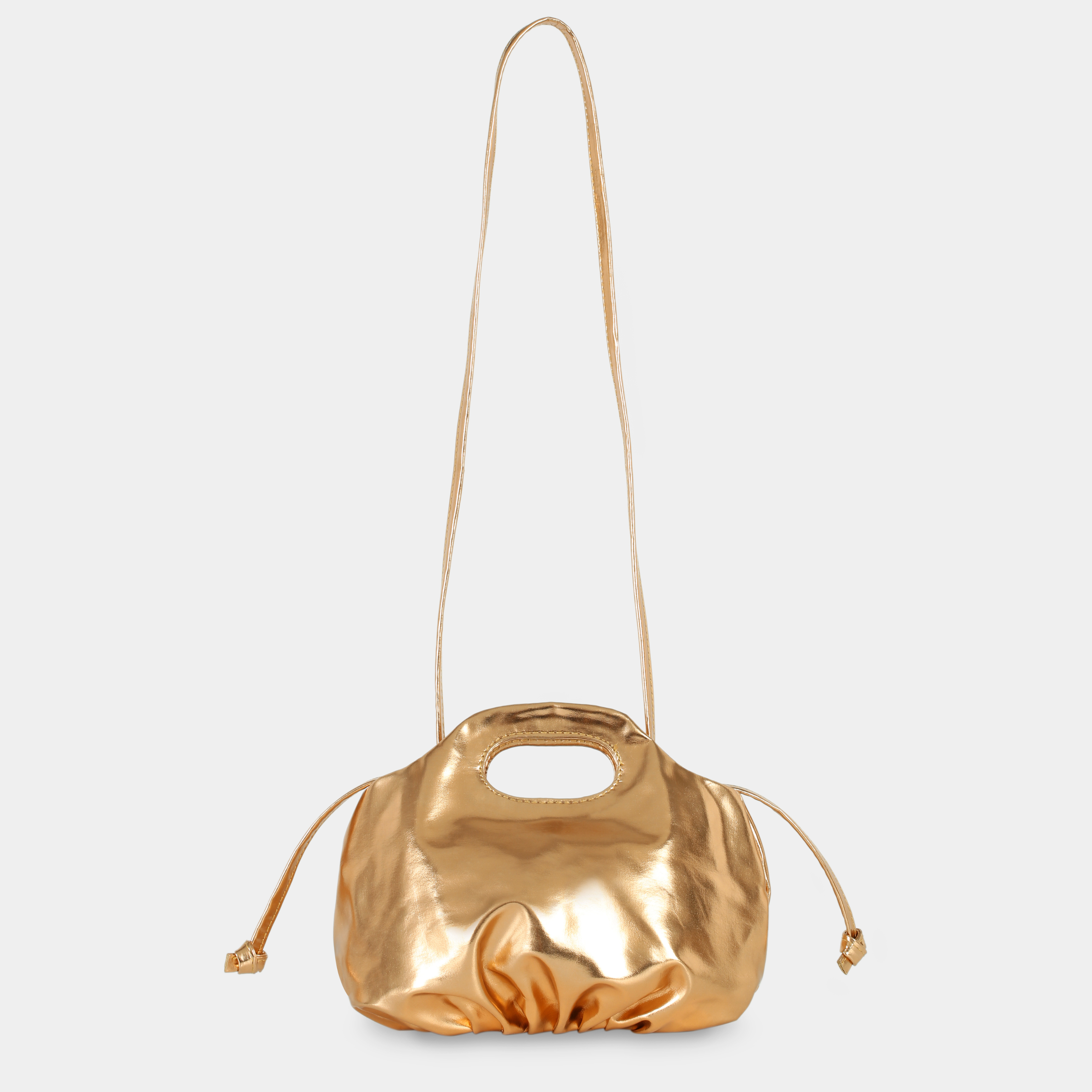 TÚI XÁCH Flower Mini màu vàng ánh kim